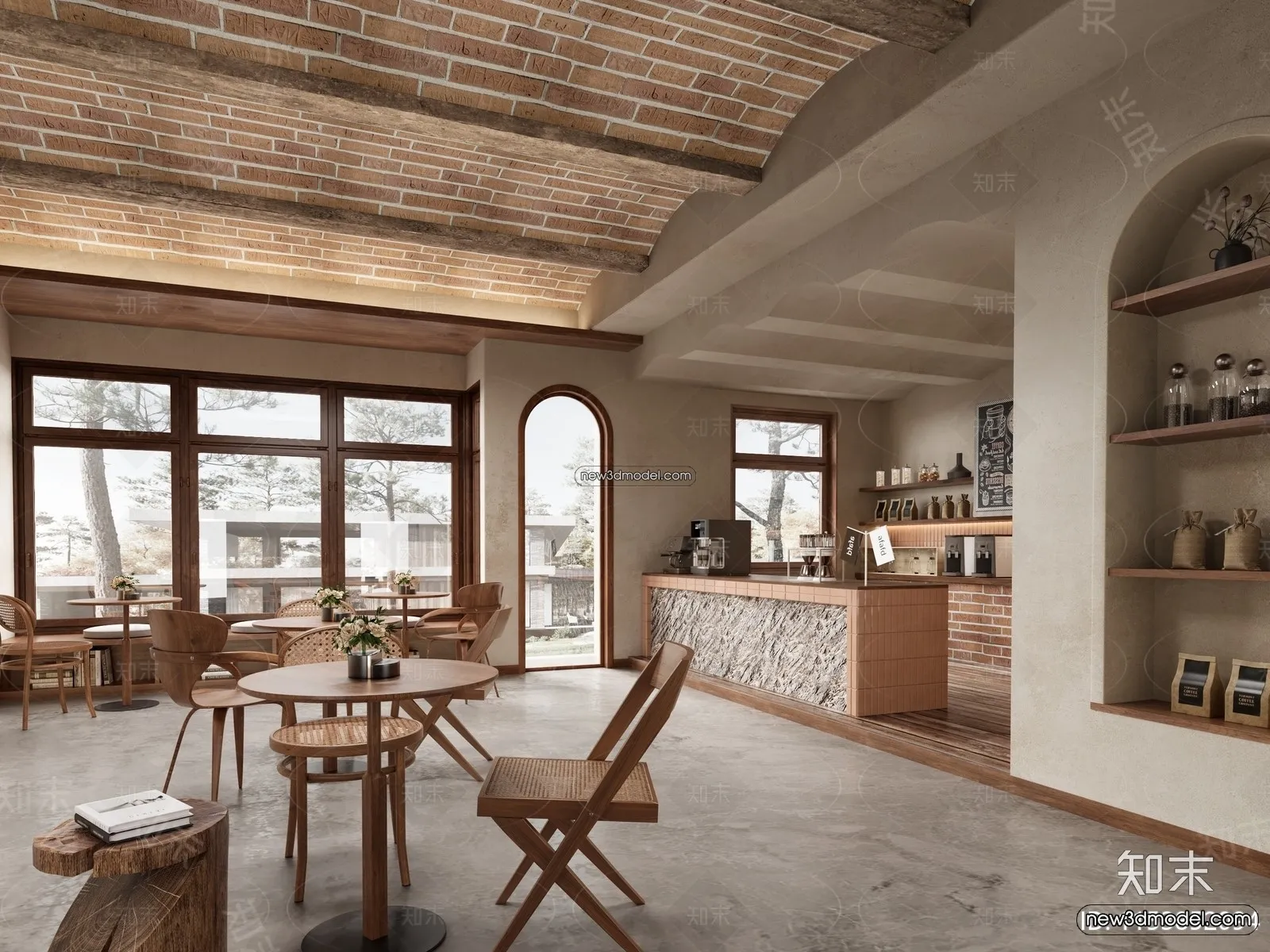 Restaurant and Fastfood 3D Scene - 3D Blocks - 286