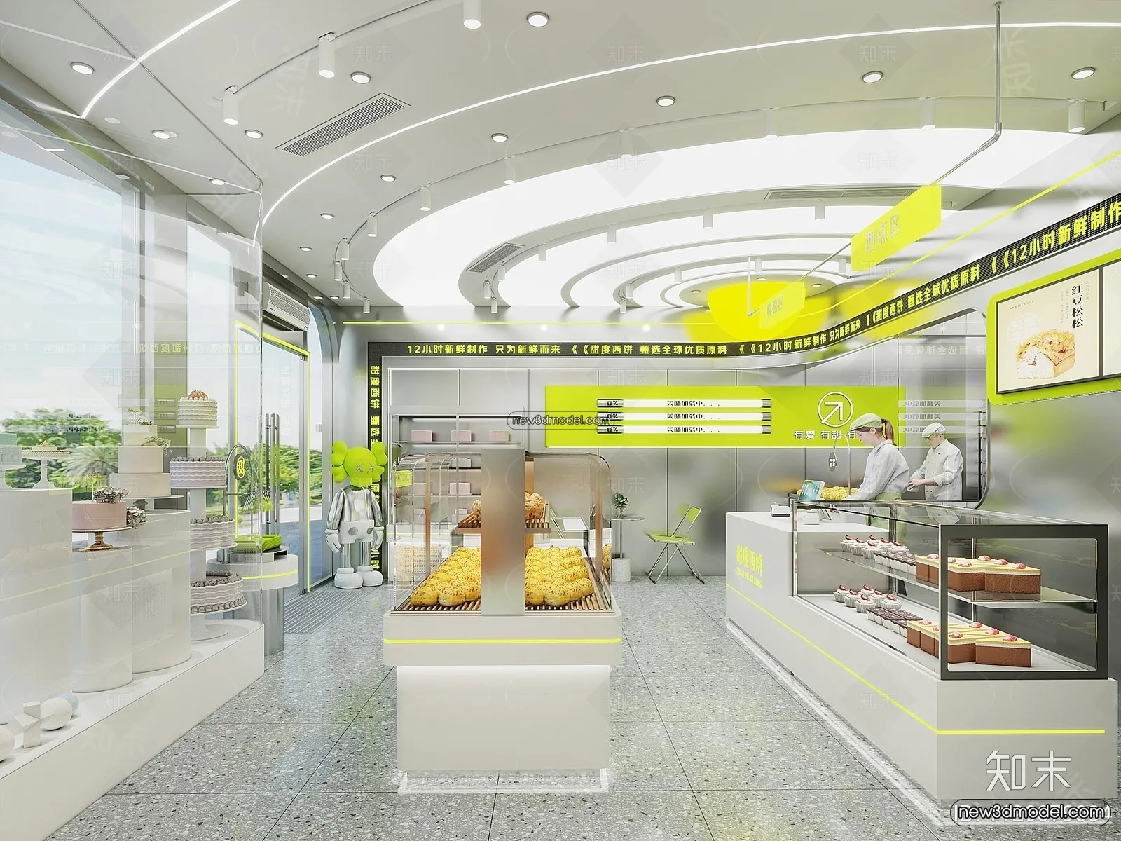 Restaurant and Fastfood 3D Scene - 3D Blocks - 293