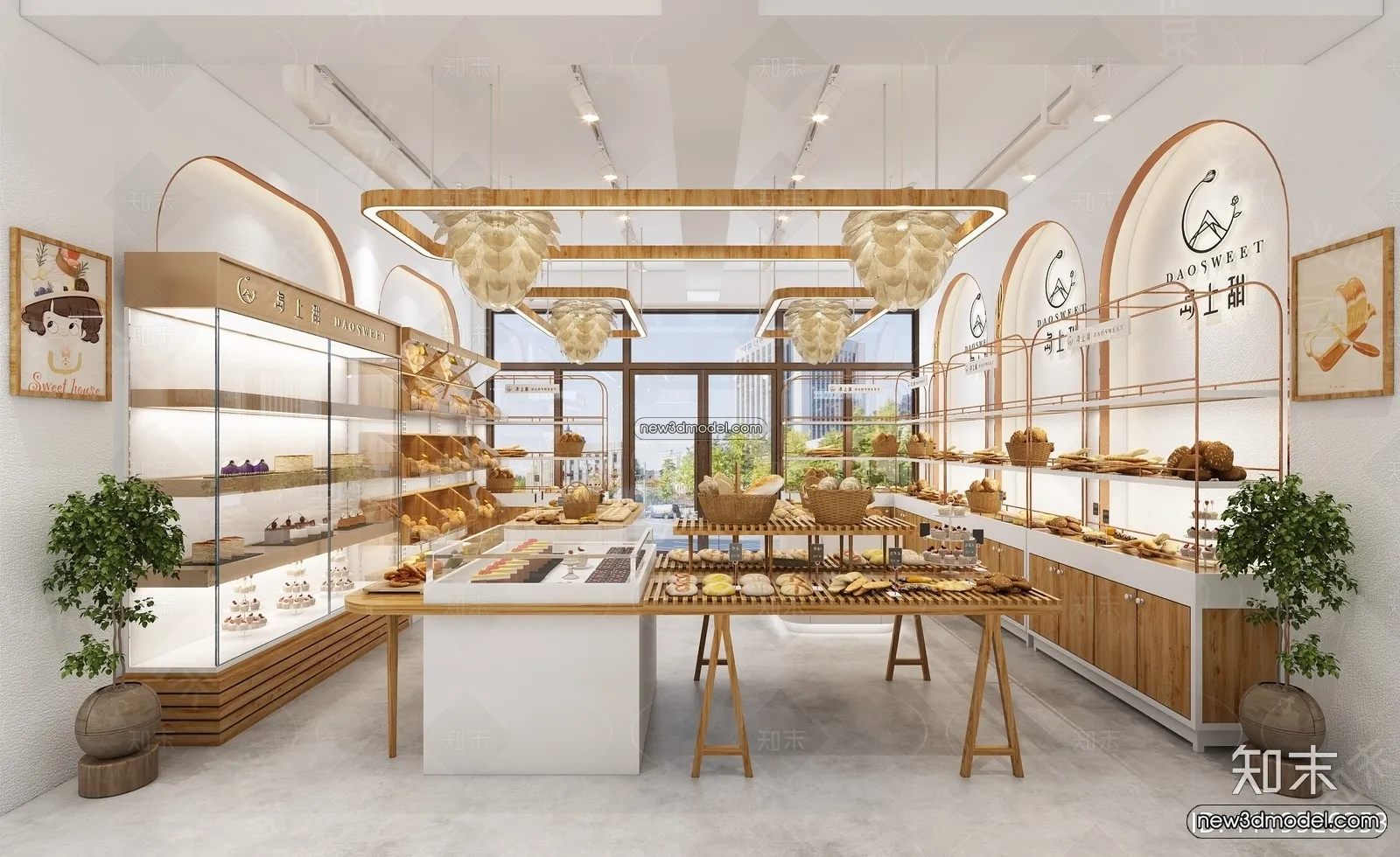 Restaurant and Fastfood 3D Scene - 3D Blocks - 294