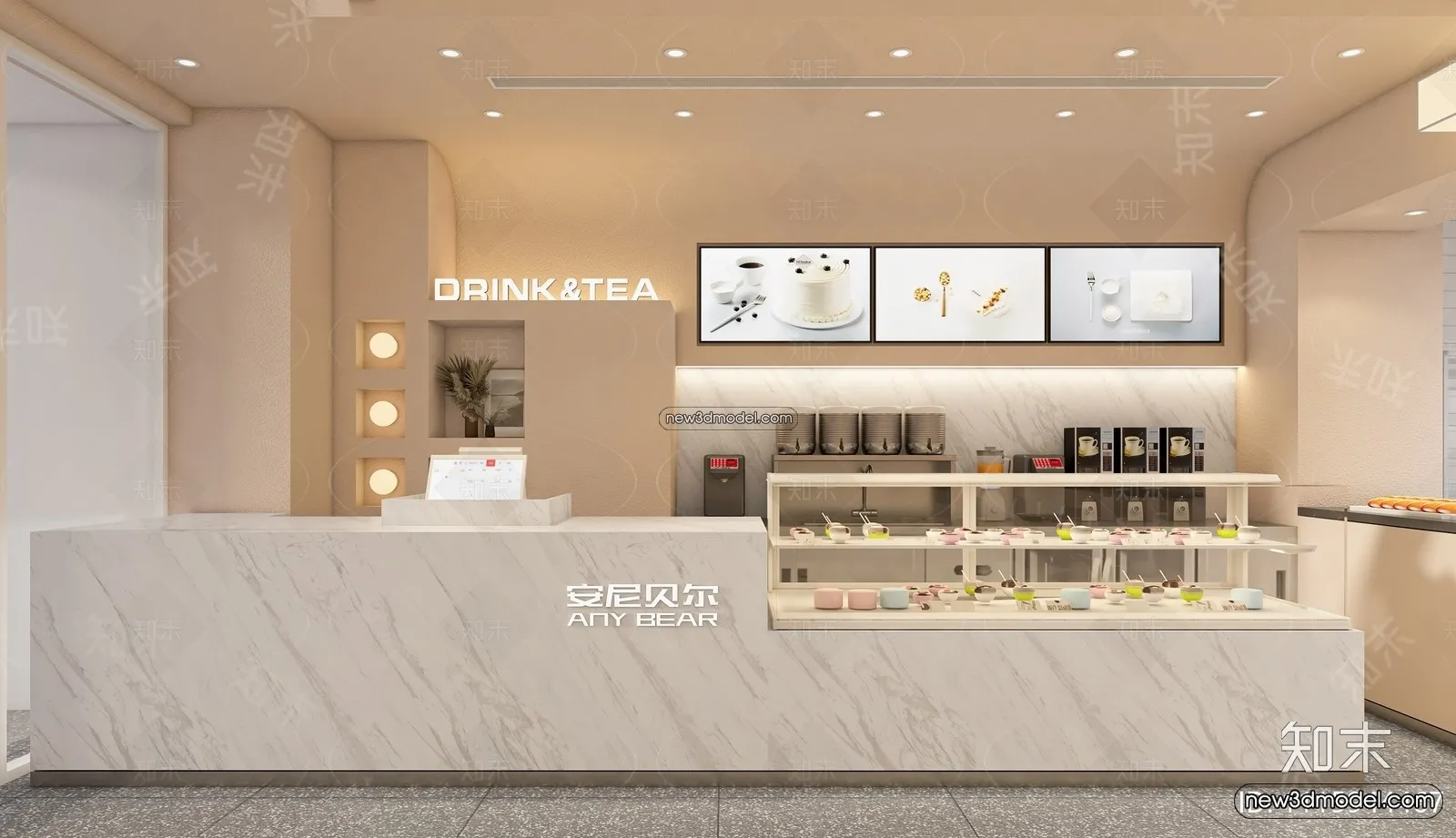 Restaurant and Fastfood 3D Scene - 3D Blocks - 295