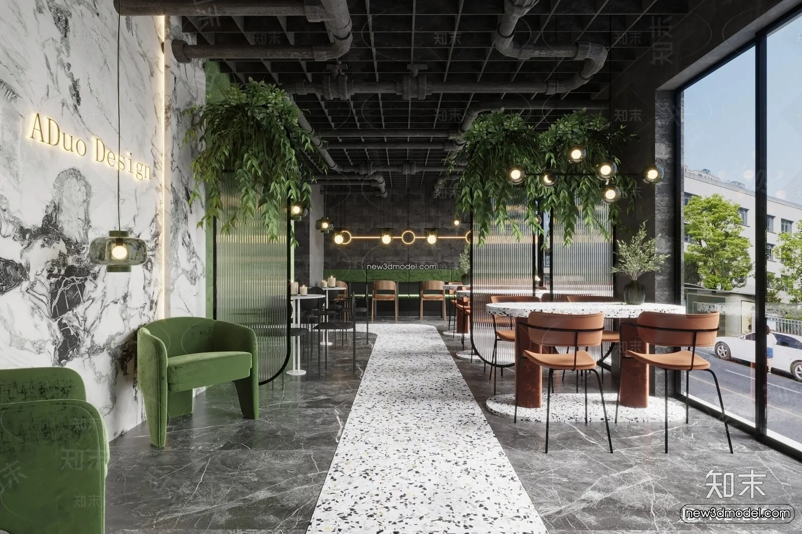 Restaurant and Fastfood 3D Scene - 3D Blocks - 296