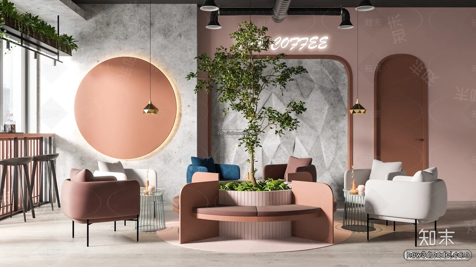 Restaurant and Fastfood 3D Scene - 3D Blocks - 299