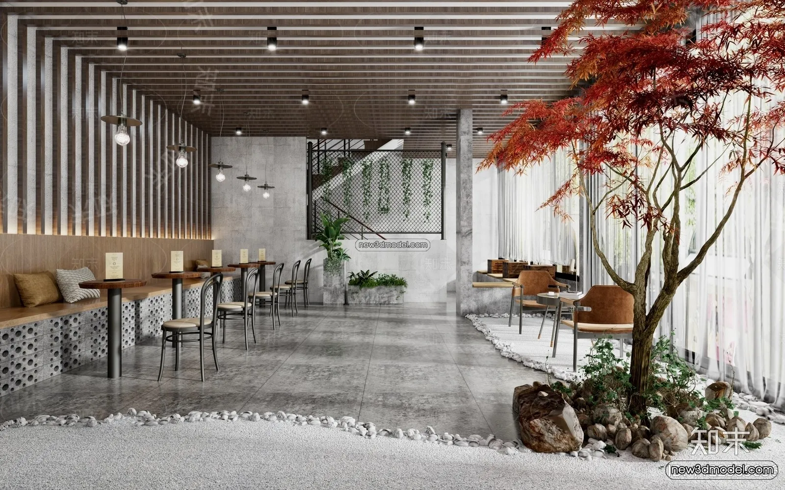 Restaurant and Fastfood 3D Scene - 3D Blocks - 308