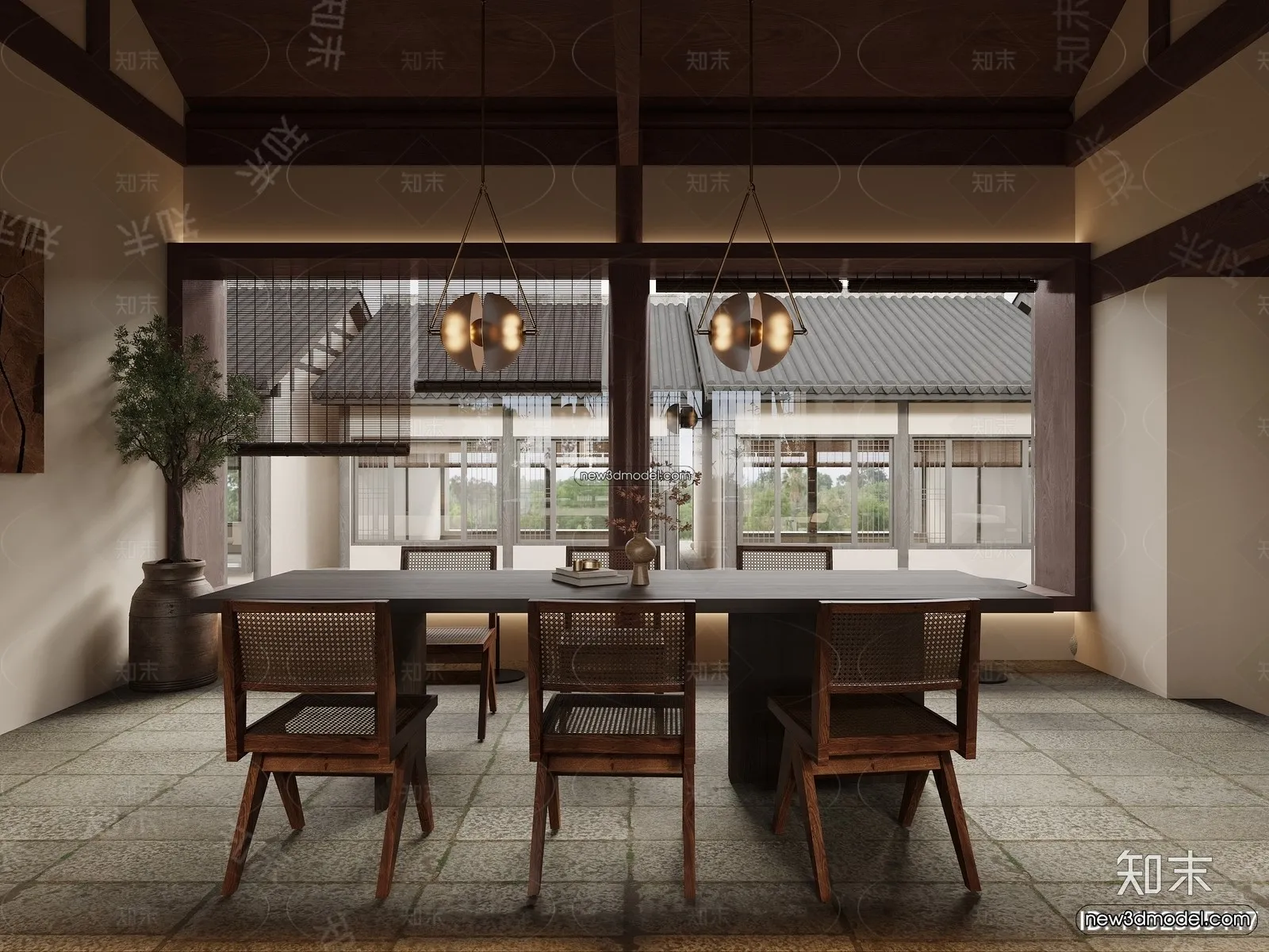 Restaurant and Fastfood 3D Scene - 3D Blocks - 309