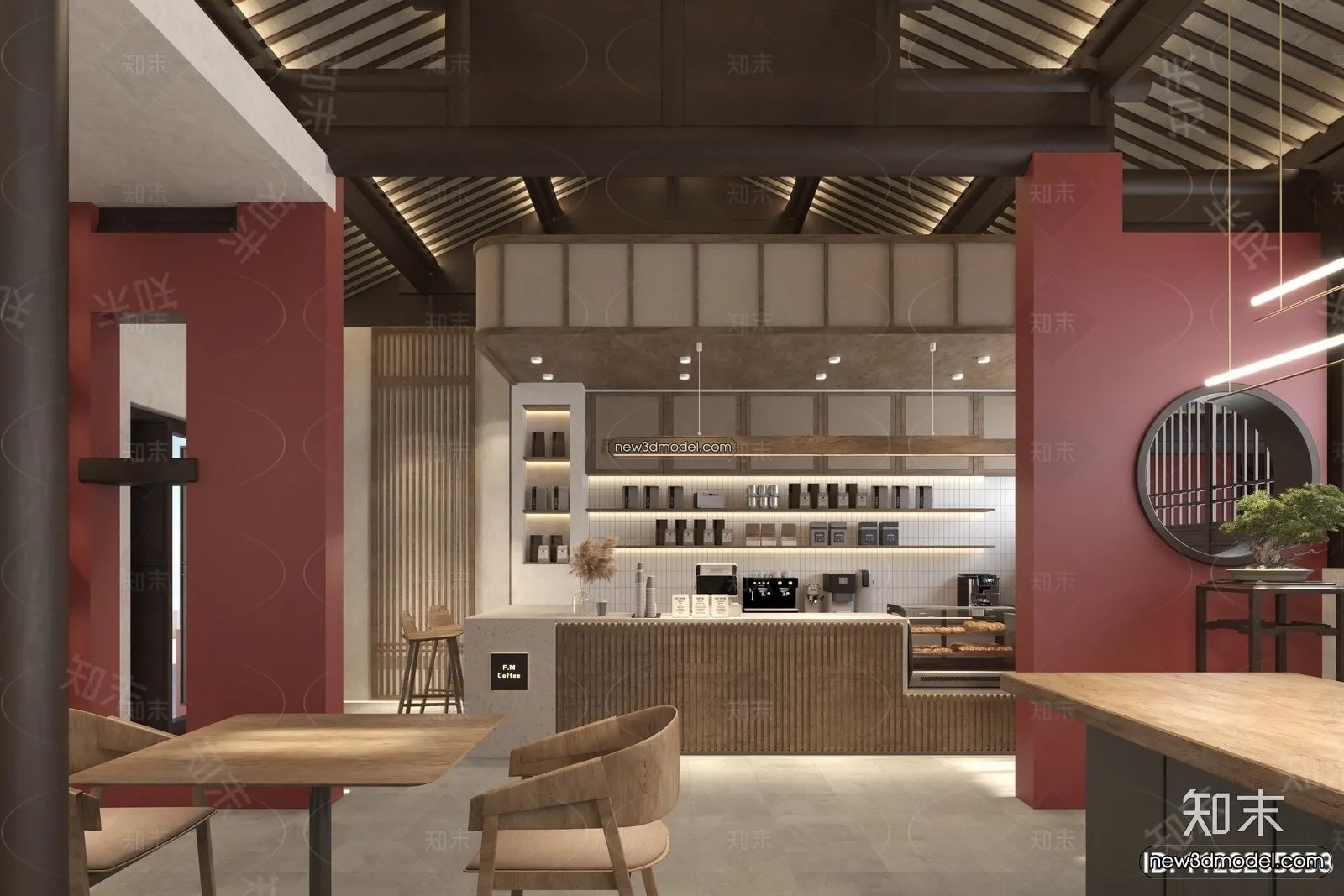 Restaurant and Fastfood 3D Scene - 3D Blocks - 310