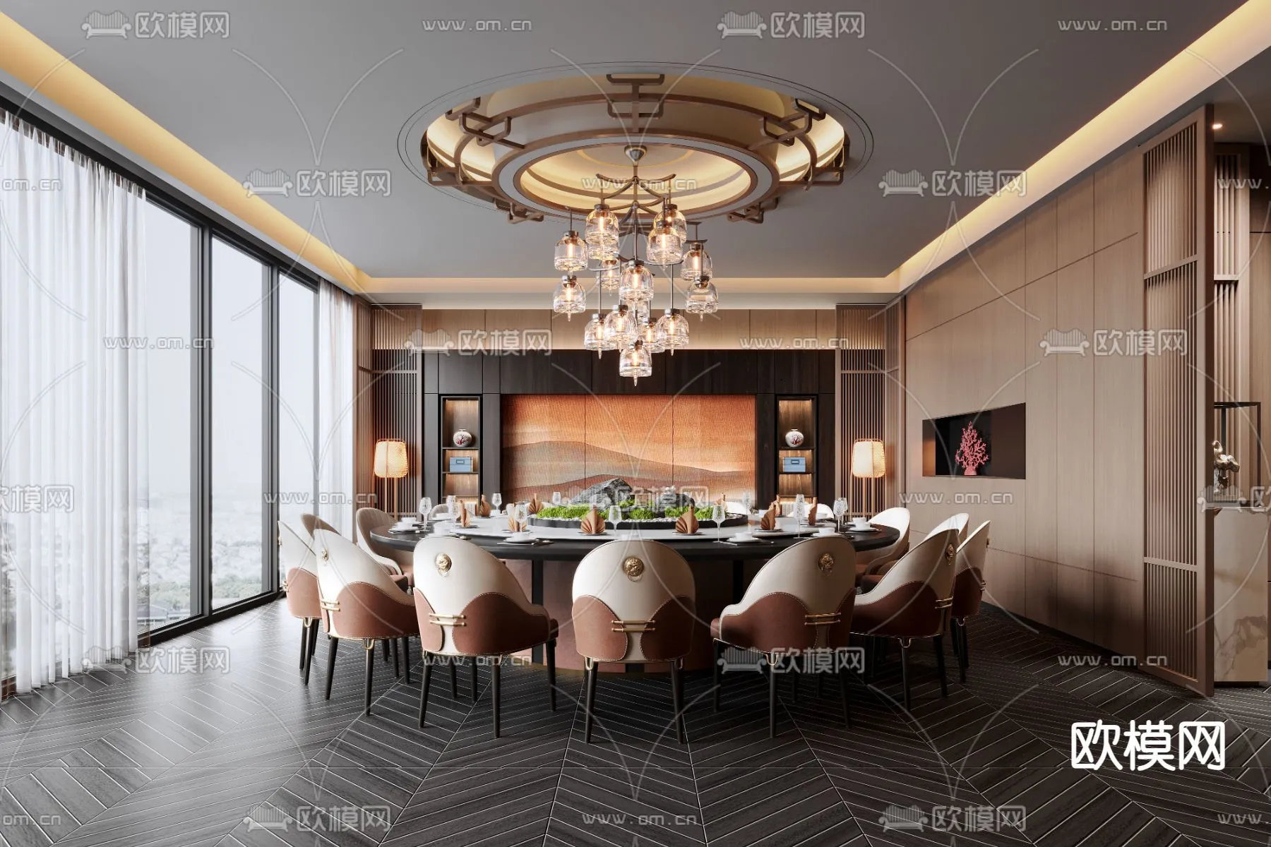 RESTAURANT & COFFEE SHOP - 3D Model For Interior Design - 10645