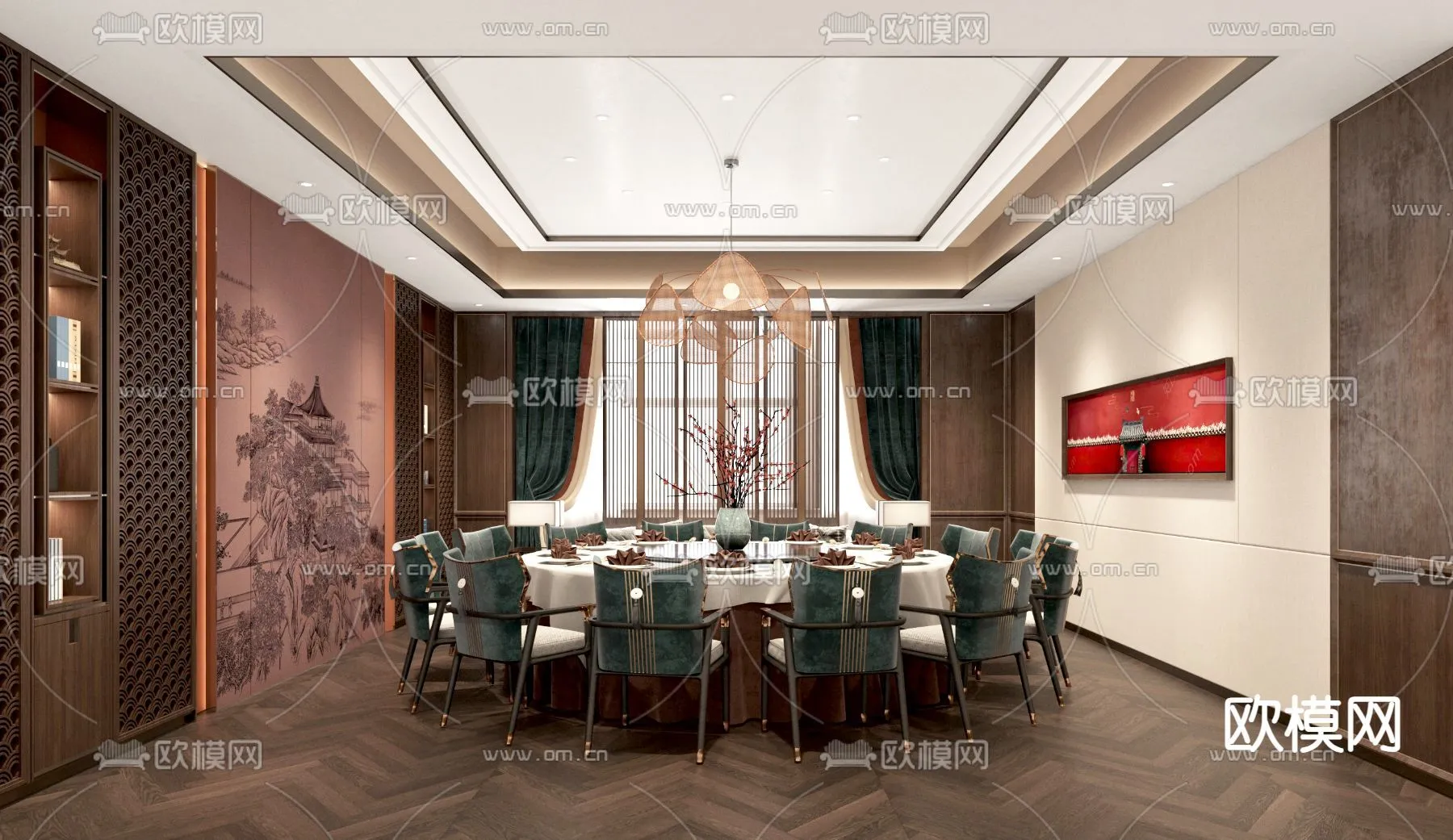 RESTAURANT & COFFEE SHOP - 3D Model For Interior Design - 10649