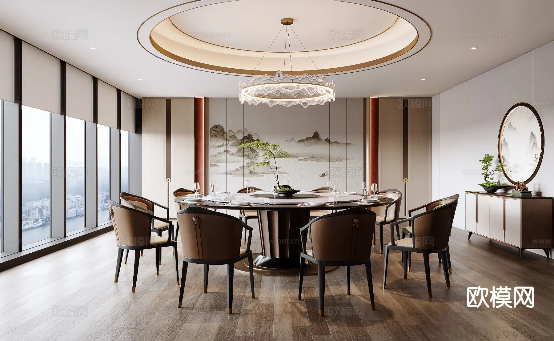 RESTAURANT & COFFEE SHOP - 3D Model For Interior Design - 10665