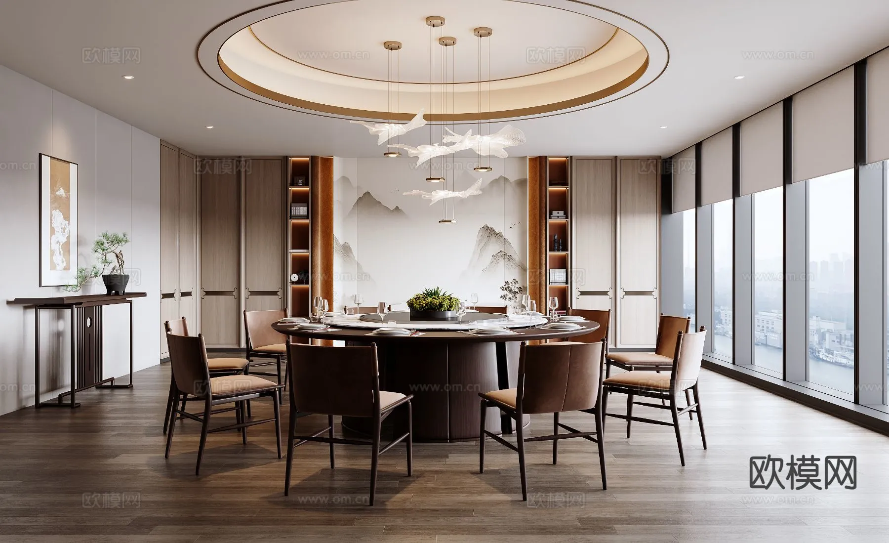 RESTAURANT & COFFEE SHOP - 3D Model For Interior Design - 10666