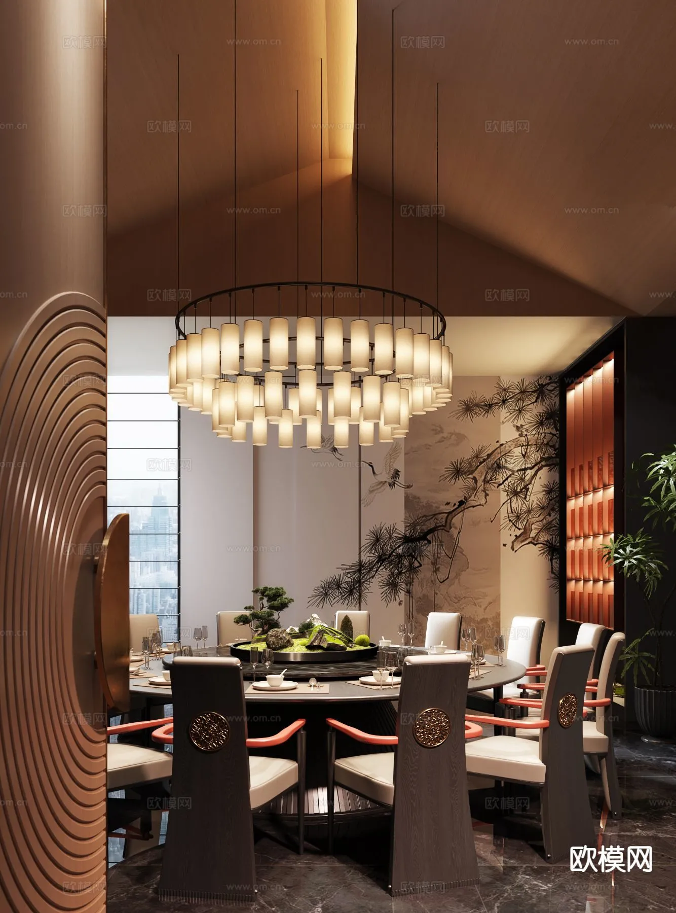 RESTAURANT & COFFEE SHOP - 3D Model For Interior Design - 10671