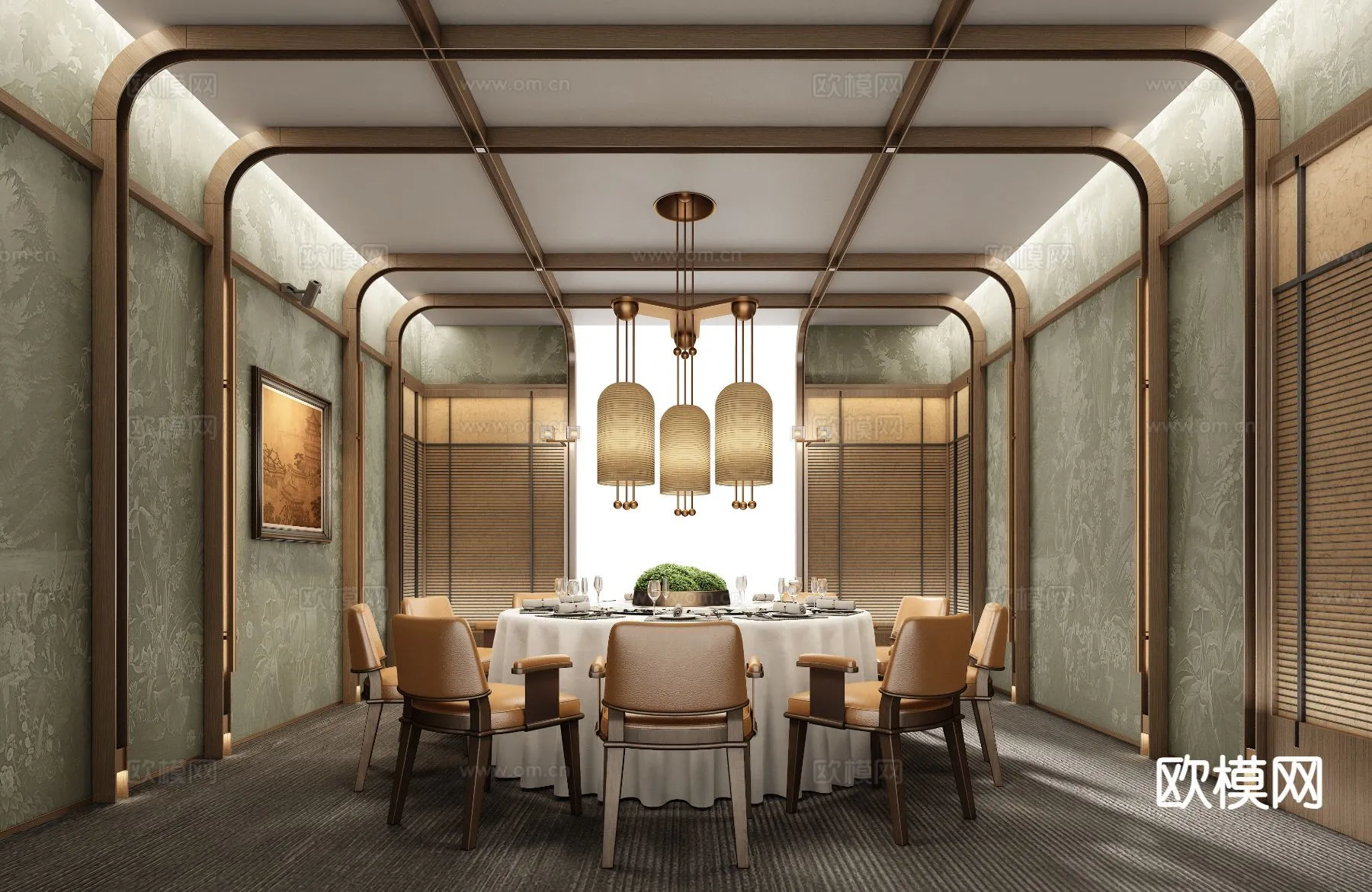 RESTAURANT & COFFEE SHOP - 3D Model For Interior Design - 10675