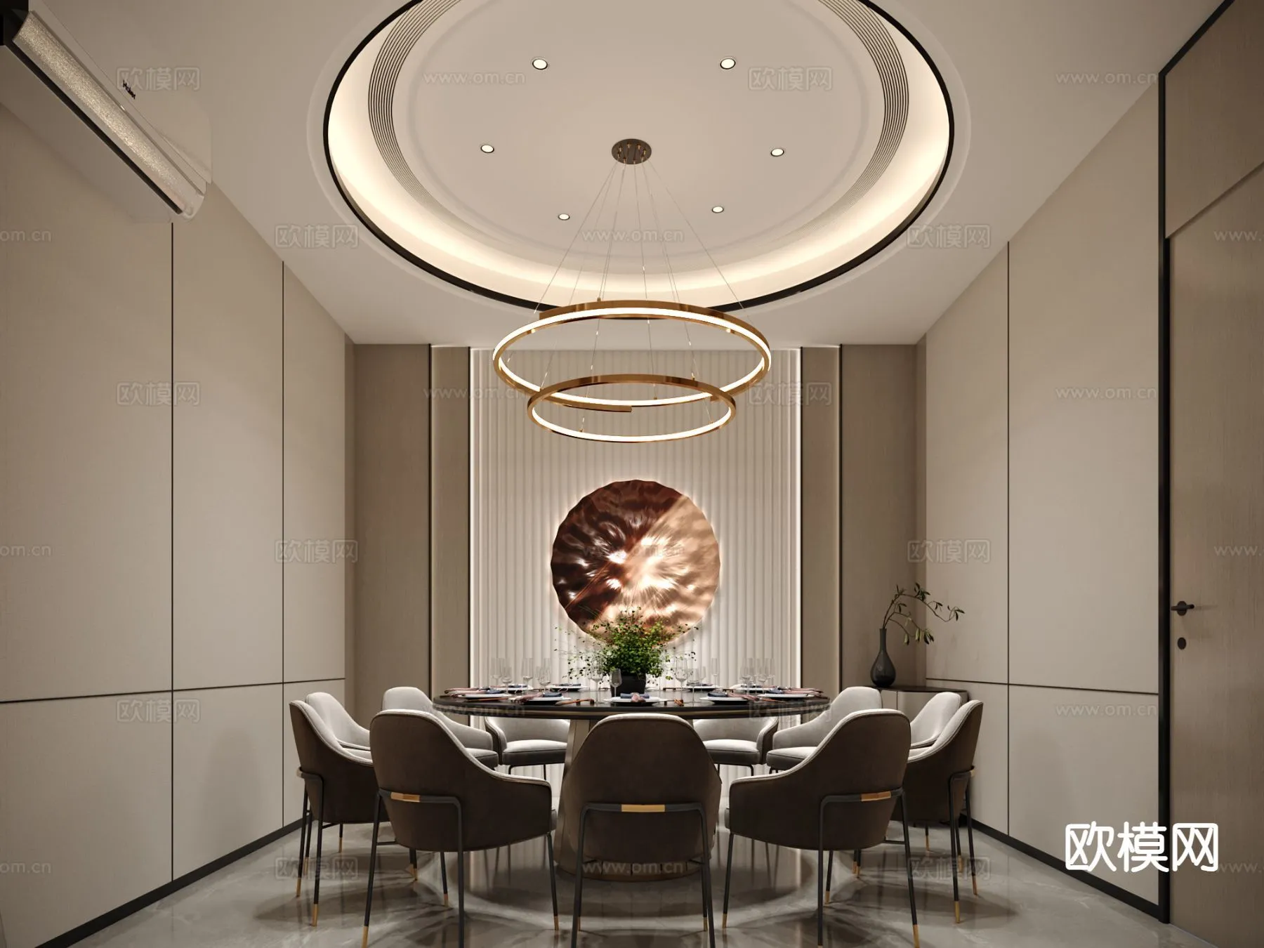 RESTAURANT & COFFEE SHOP - 3D Model For Interior Design - 10679