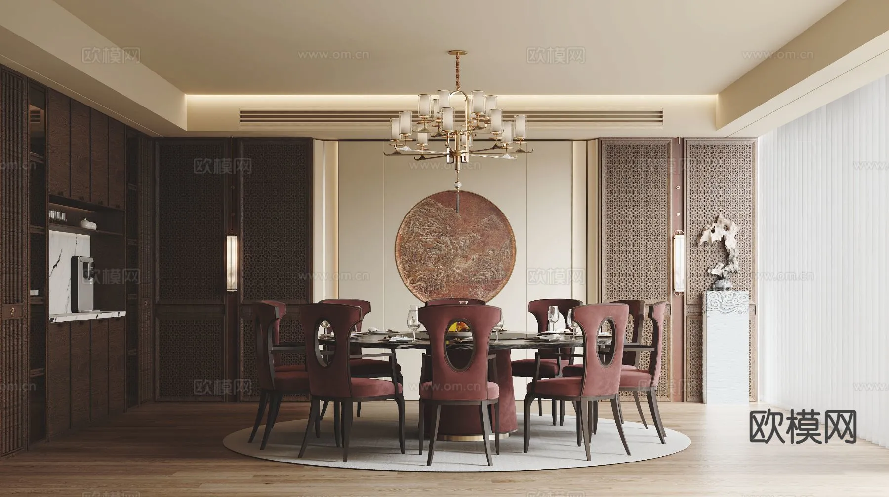 RESTAURANT & COFFEE SHOP - 3D Model For Interior Design - 10687