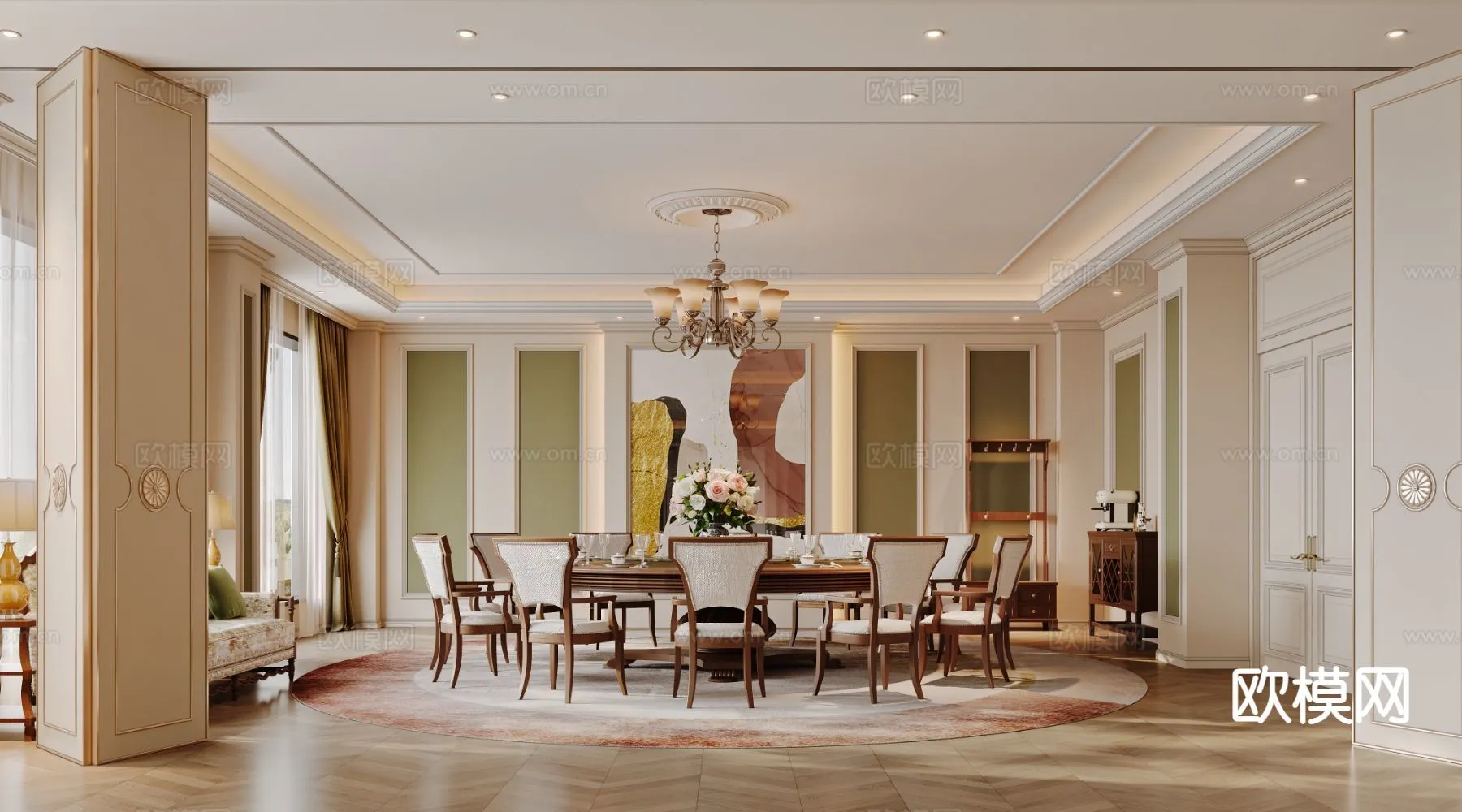 RESTAURANT & COFFEE SHOP - 3D Model For Interior Design - 10688