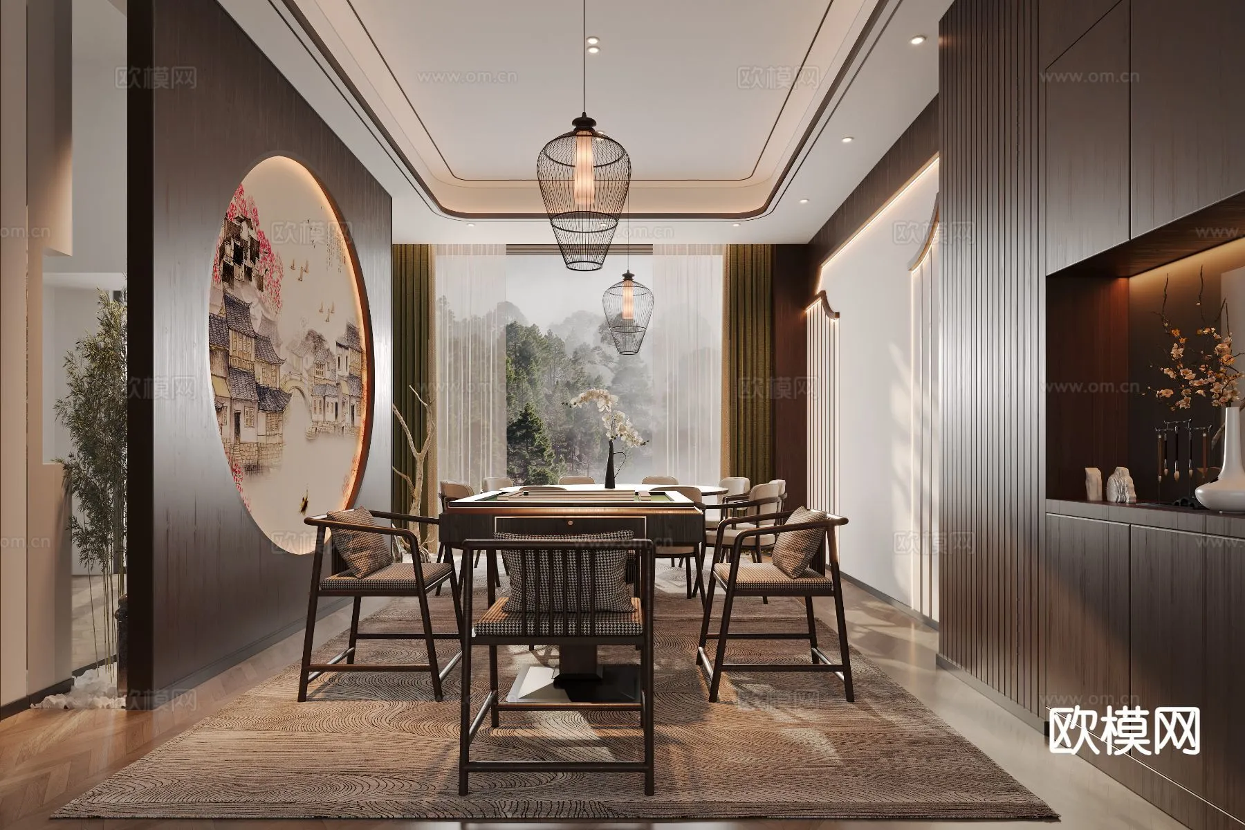 RESTAURANT & COFFEE SHOP - 3D Model For Interior Design - 10696