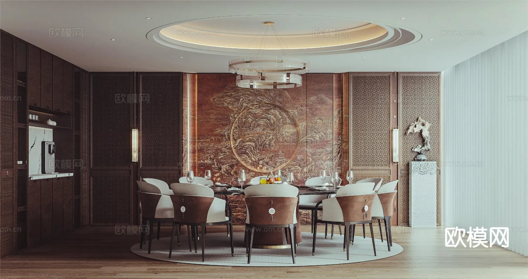 RESTAURANT & COFFEE SHOP - 3D Model For Interior Design - 10705