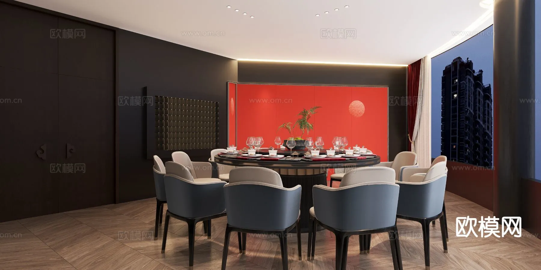 RESTAURANT & COFFEE SHOP - 3D Model For Interior Design - 10708