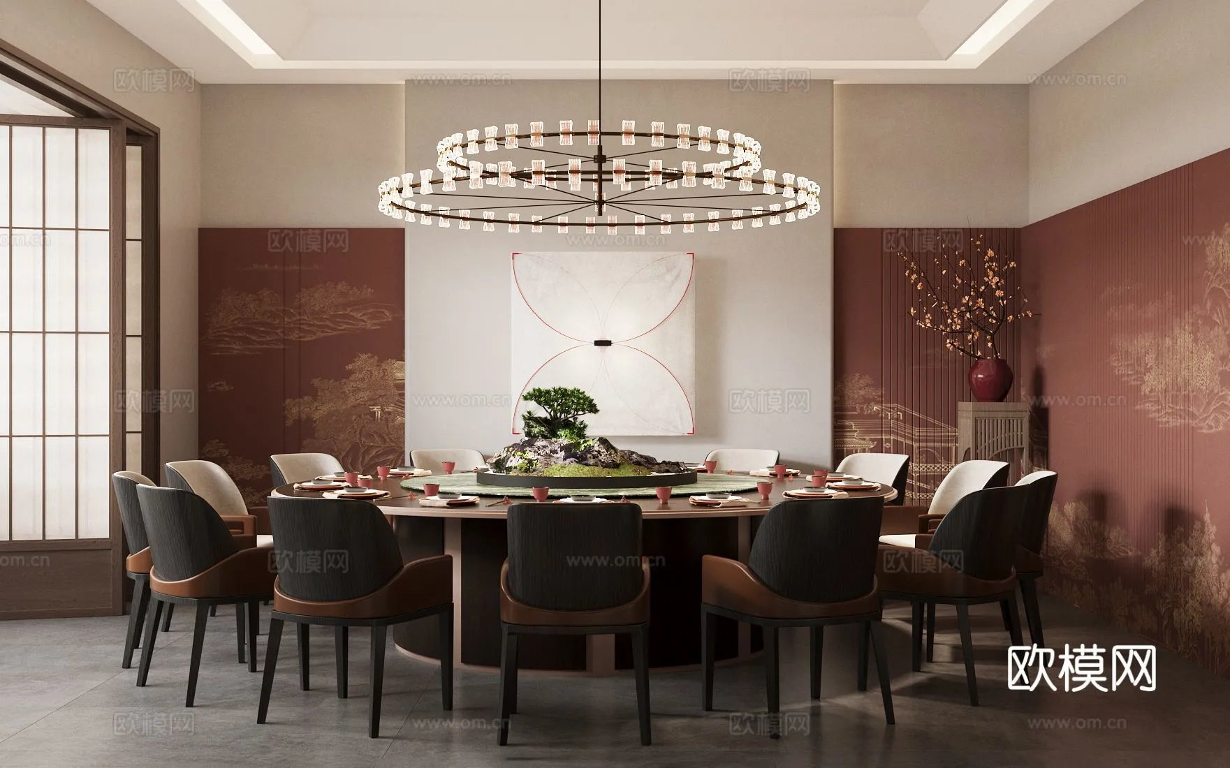 RESTAURANT & COFFEE SHOP - 3D Model For Interior Design - 10710