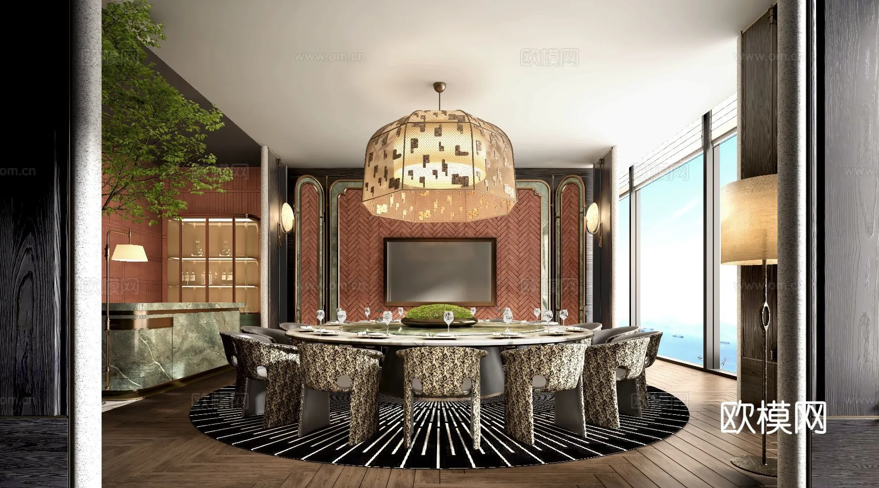 RESTAURANT & COFFEE SHOP - 3D Model For Interior Design - 10711