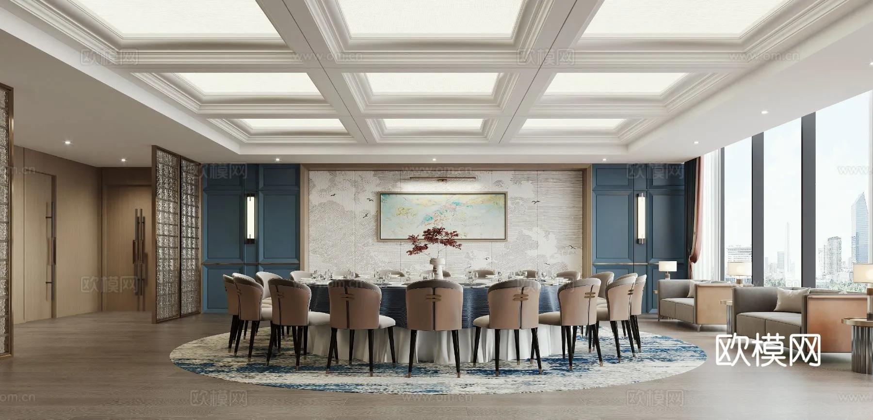 RESTAURANT & COFFEE SHOP - 3D Model For Interior Design - 10718