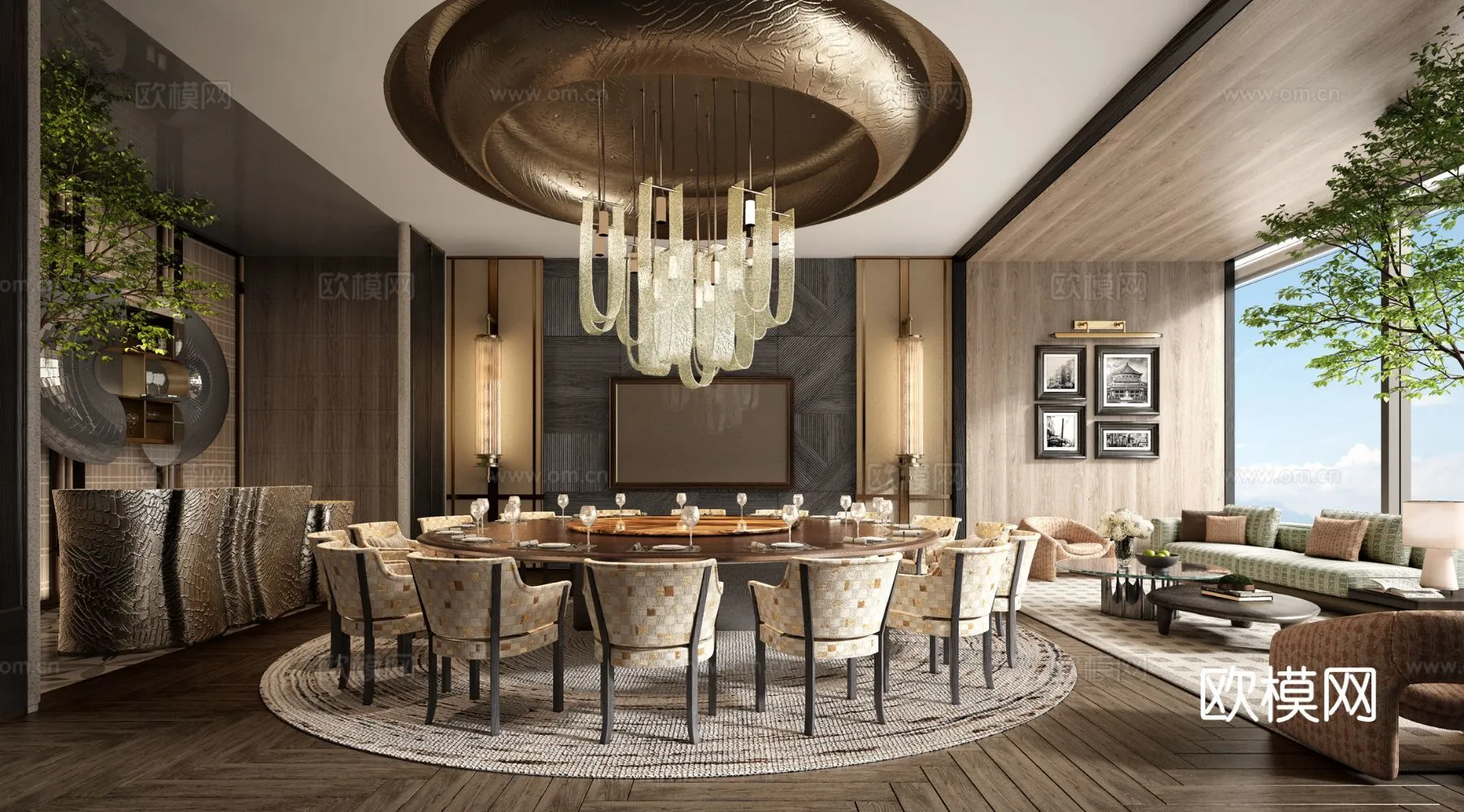 RESTAURANT & COFFEE SHOP - 3D Model For Interior Design - 10719