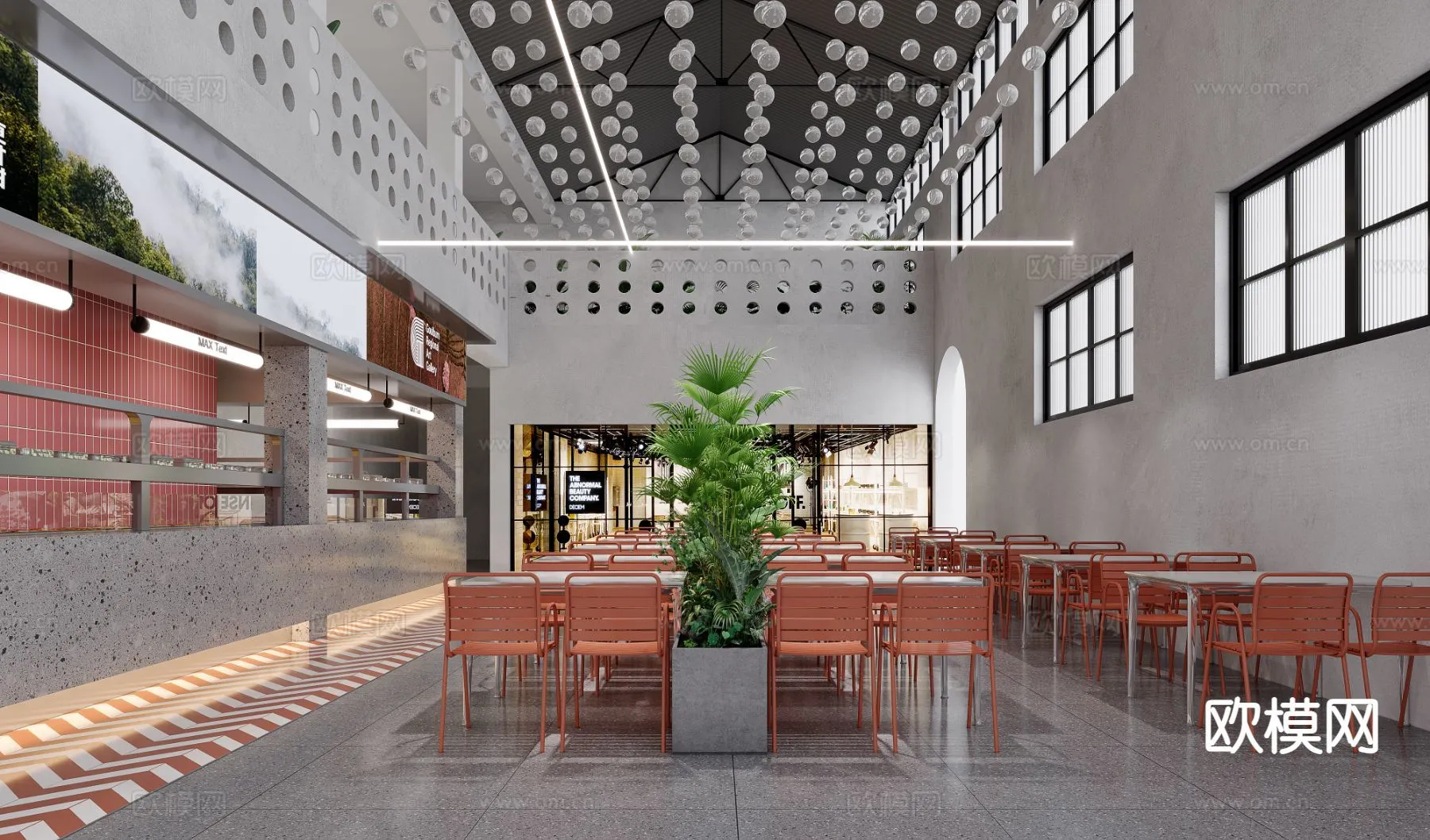 RESTAURANT & COFFEE SHOP - 3D Model For Interior Design - 1140