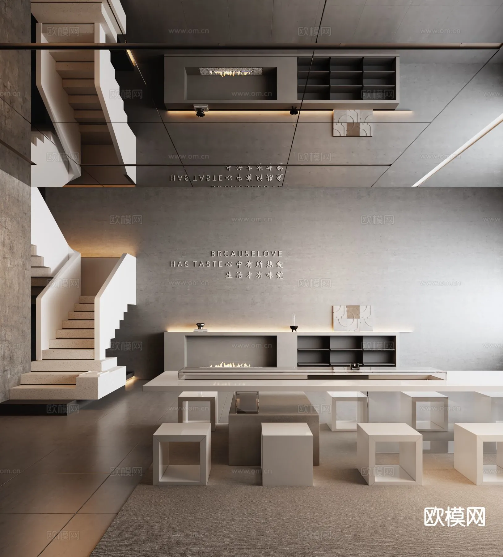 RESTAURANT & COFFEE SHOP - 3D Model For Interior Design - 1141