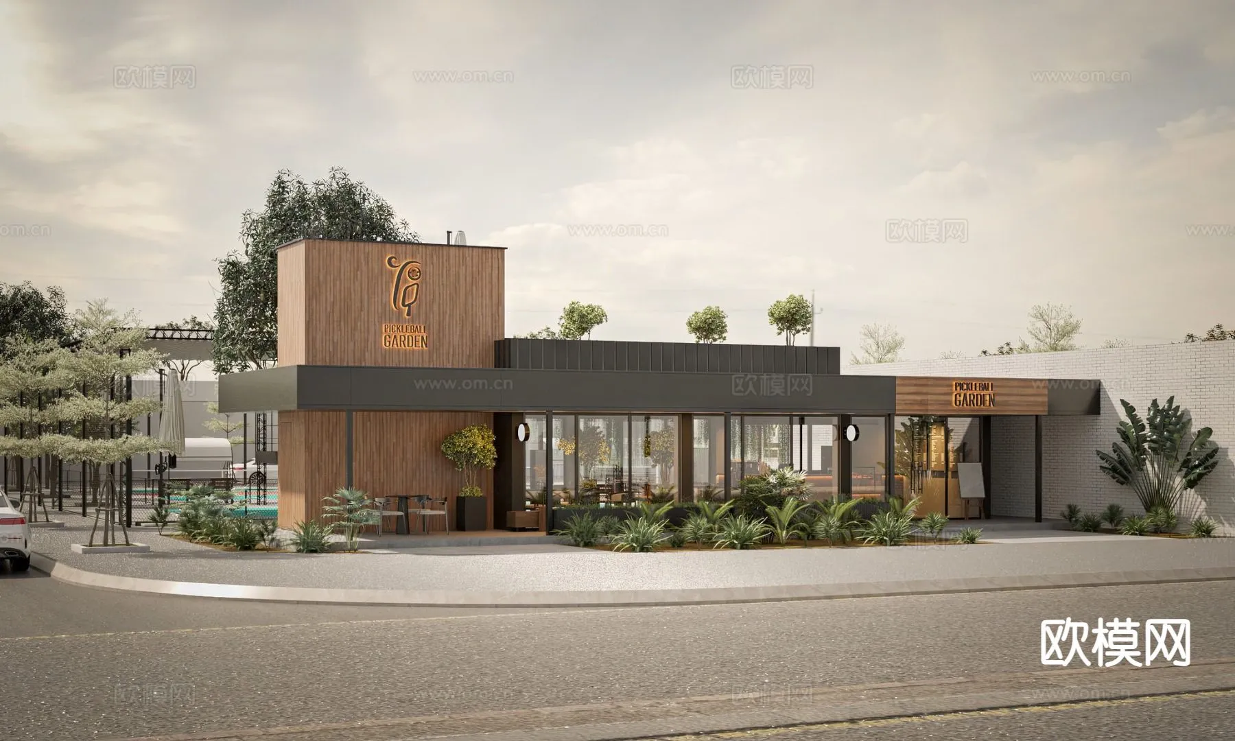 RESTAURANT & COFFEE SHOP - 3D Model For Interior Design - 1142