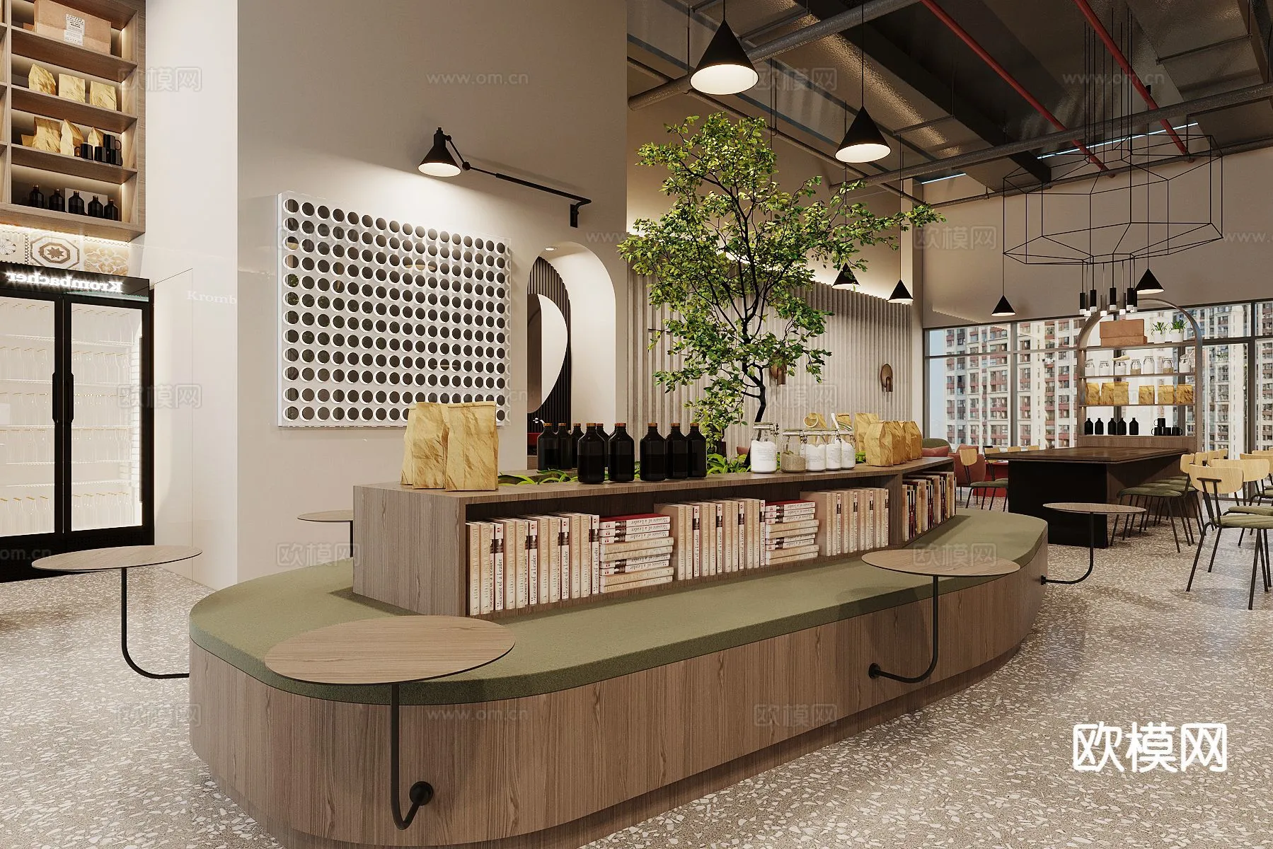 RESTAURANT & COFFEE SHOP - 3D Model For Interior Design - 1148