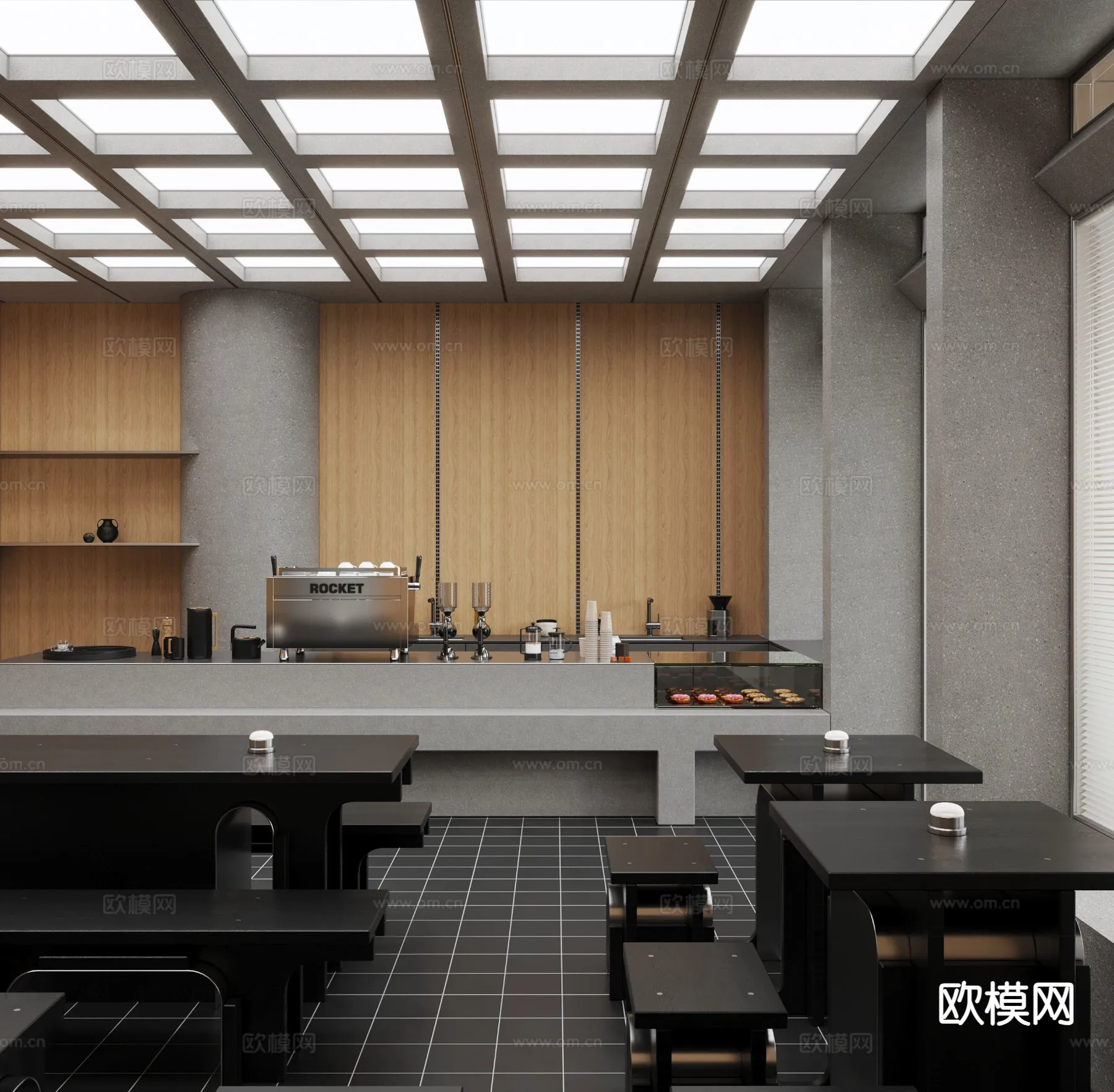RESTAURANT & COFFEE SHOP - 3D Model For Interior Design - 1169