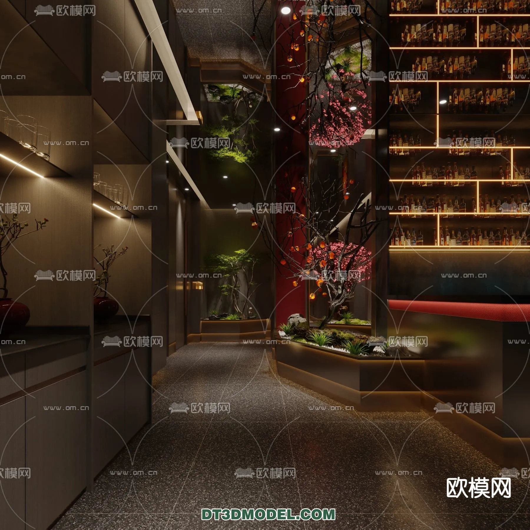 RESTAURANT & COFFEE SHOP - 3D Model For Interior Design - 2366