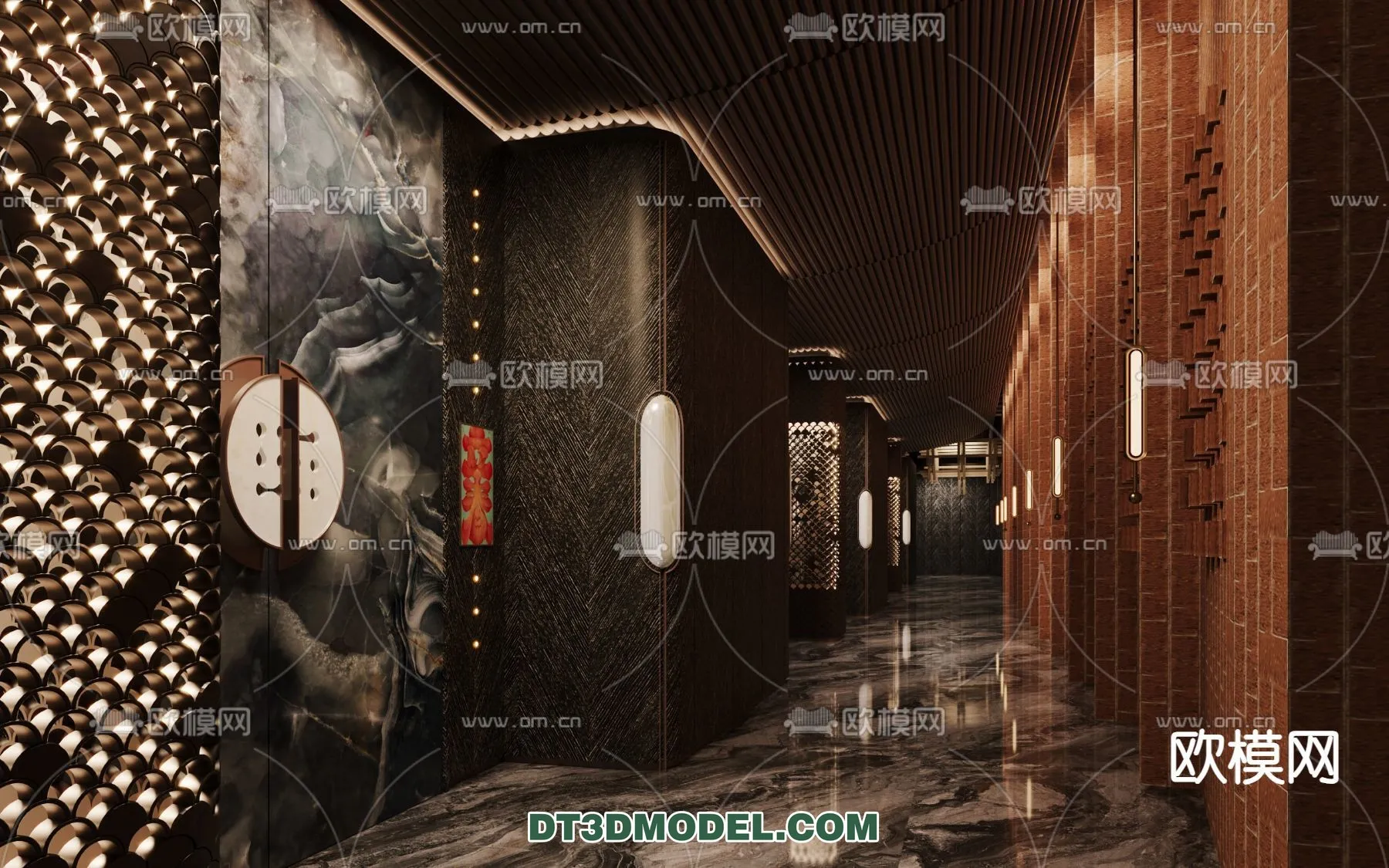 RESTAURANT & COFFEE SHOP - 3D Model For Interior Design - 2370