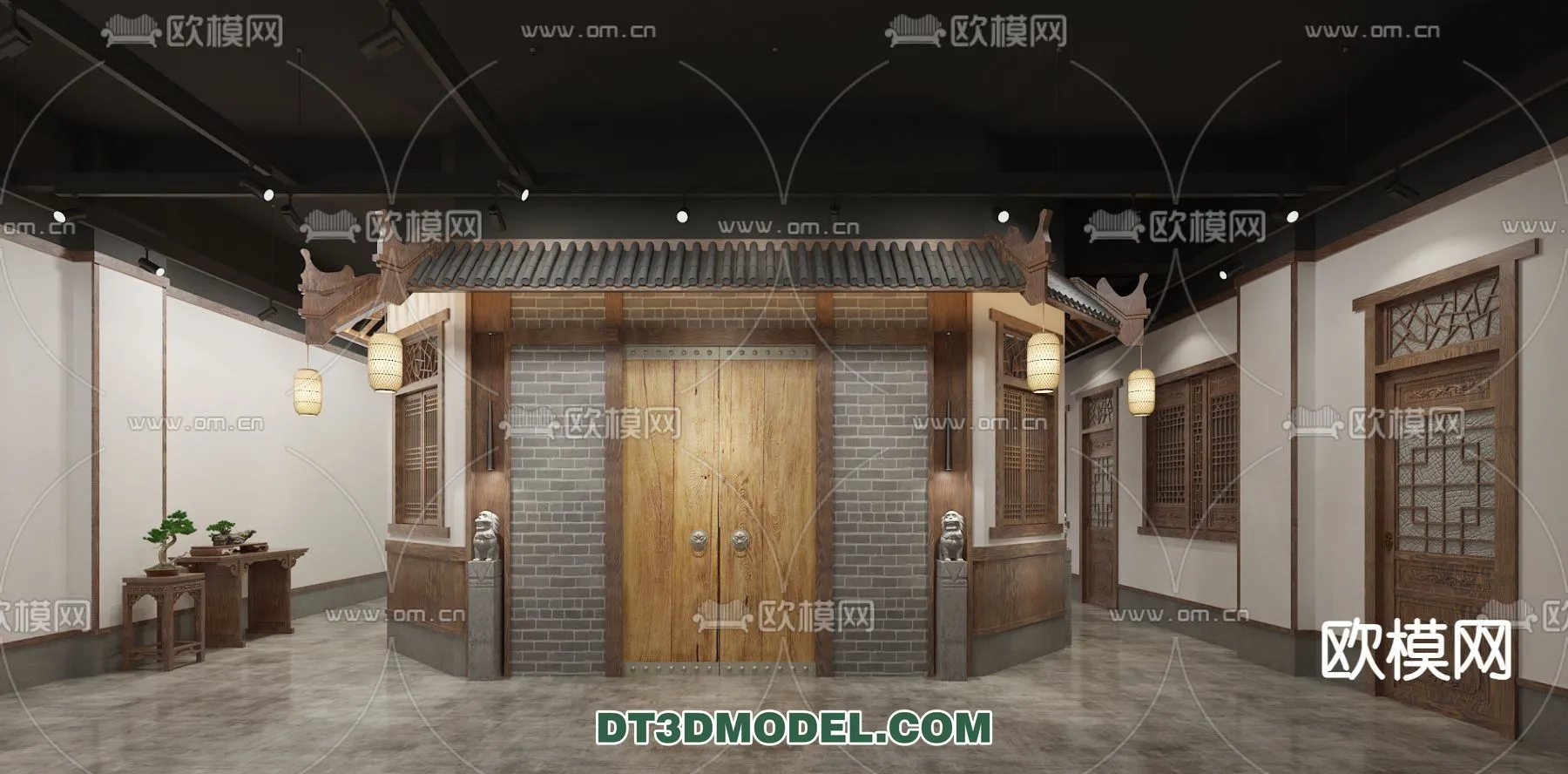 RESTAURANT & COFFEE SHOP - 3D Model For Interior Design - 2404