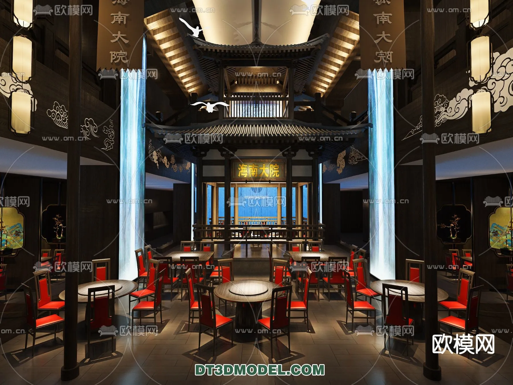 RESTAURANT & COFFEE SHOP - 3D Model For Interior Design - 2407