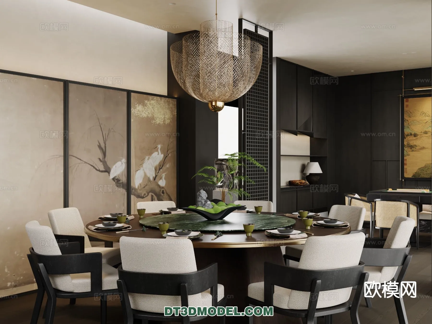 RESTAURANT & COFFEE SHOP - 3D Model For Interior Design - 2461