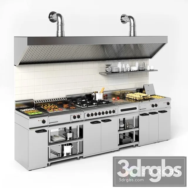 Restaurant Equiments 3D Model Free