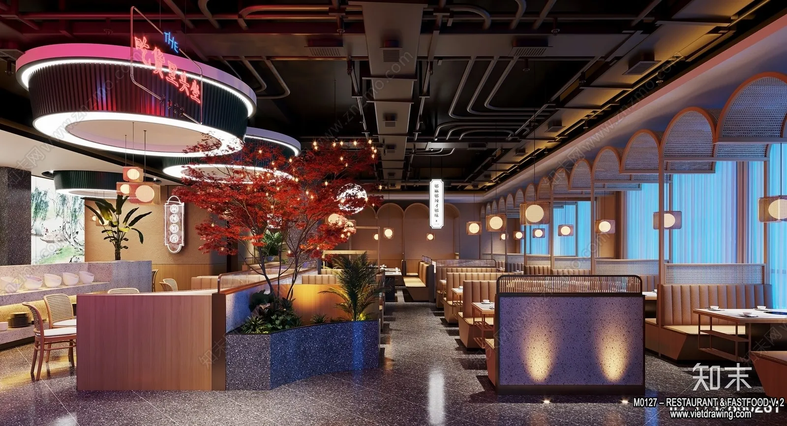 Restaurant - Fastfood - 3D Interior Scenes - 017