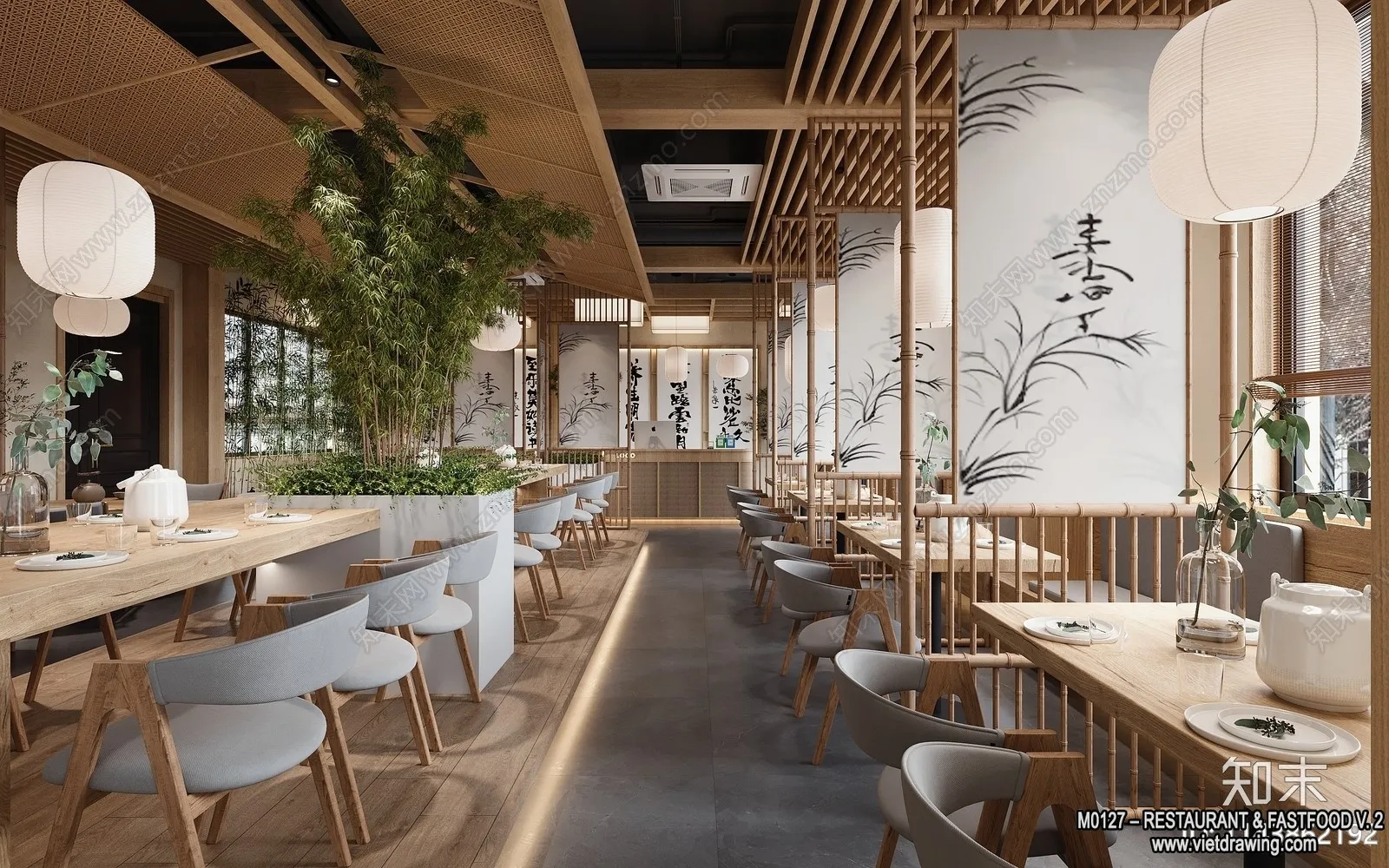 Restaurant - Fastfood - 3D Interior Scenes - 035