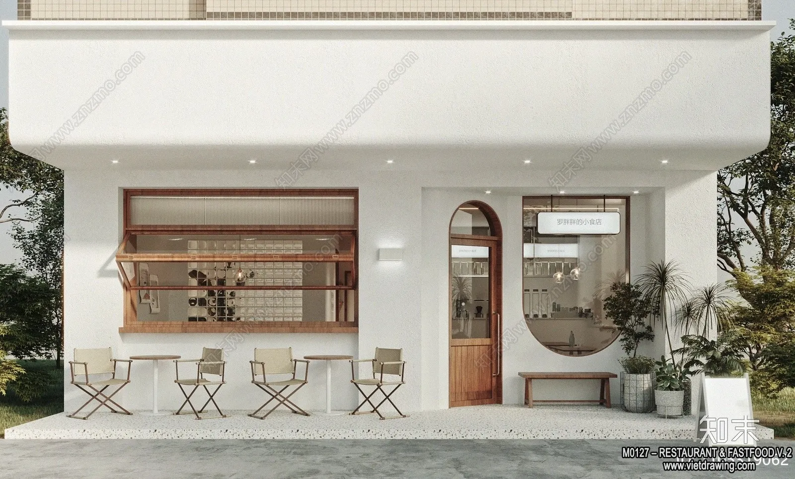 Restaurant - Fastfood - 3D Interior Scenes - 038