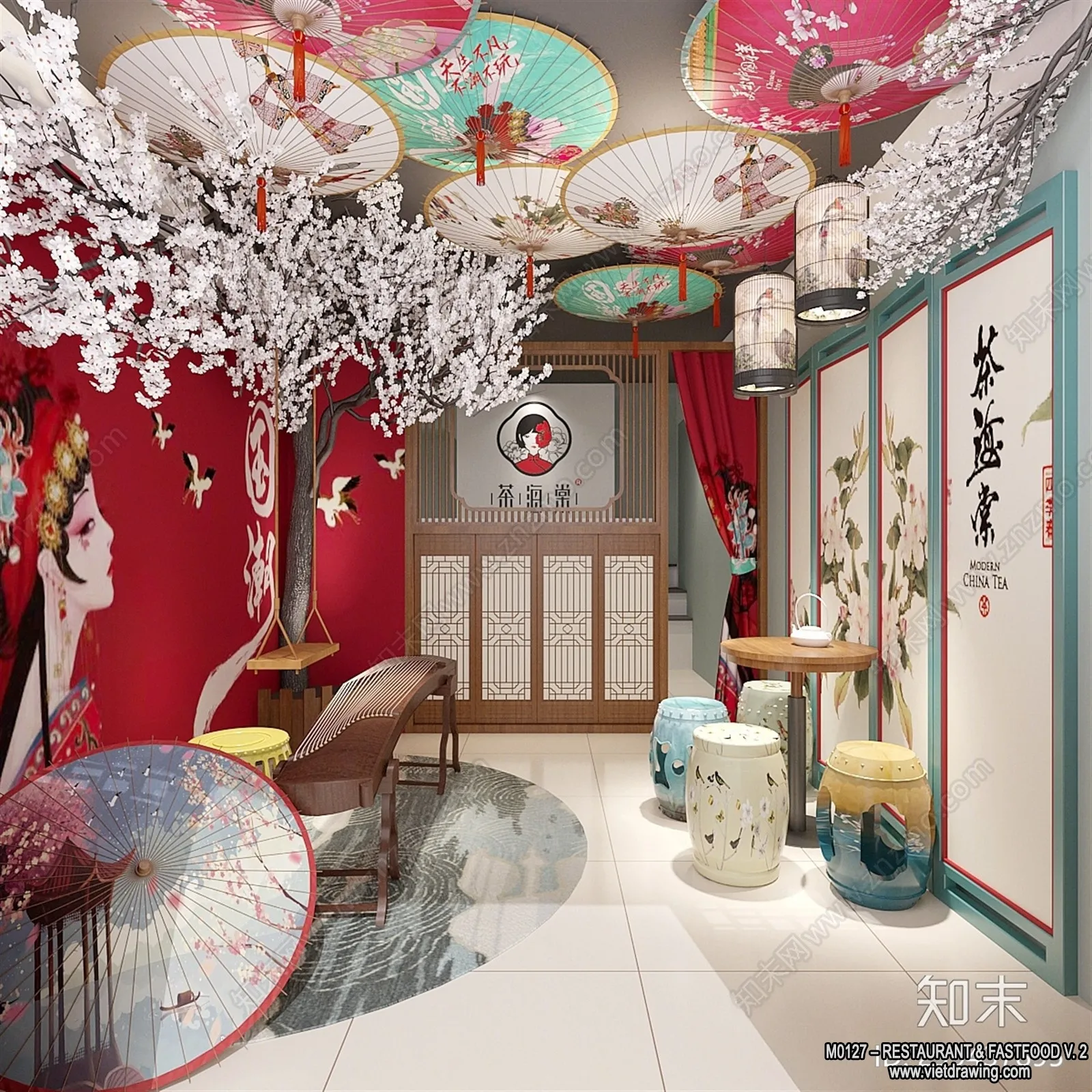 Restaurant - Fastfood - 3D Interior Scenes - 045