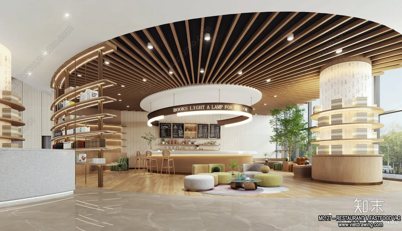 Restaurant - Fastfood - 3D Interior Scenes - 047