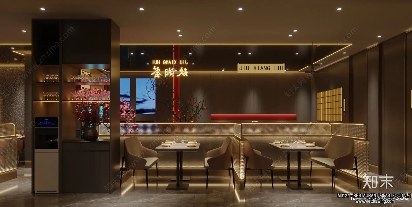 Restaurant - Fastfood - 3D Interior Scenes - 062