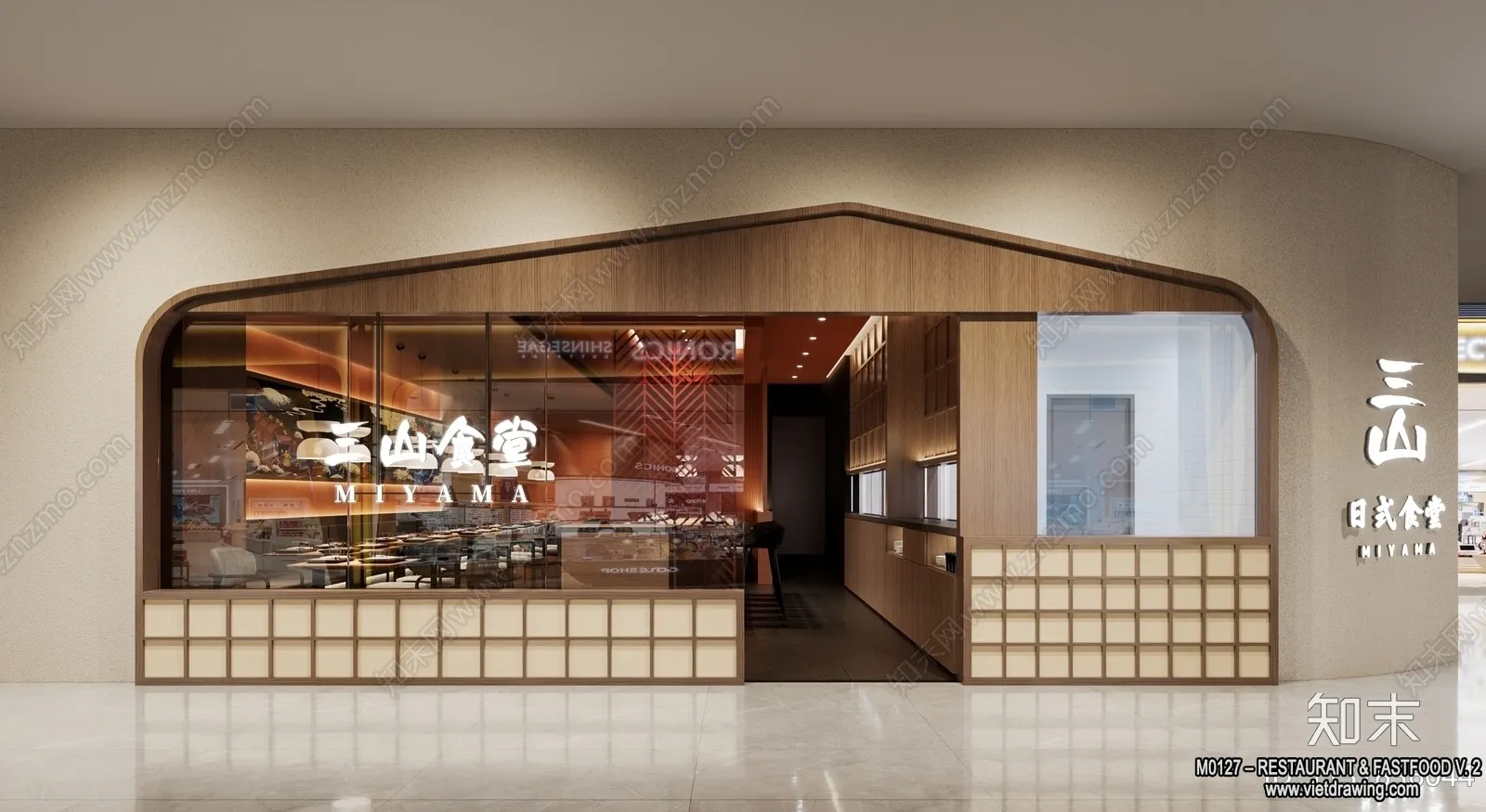 Restaurant - Fastfood - 3D Interior Scenes - 066