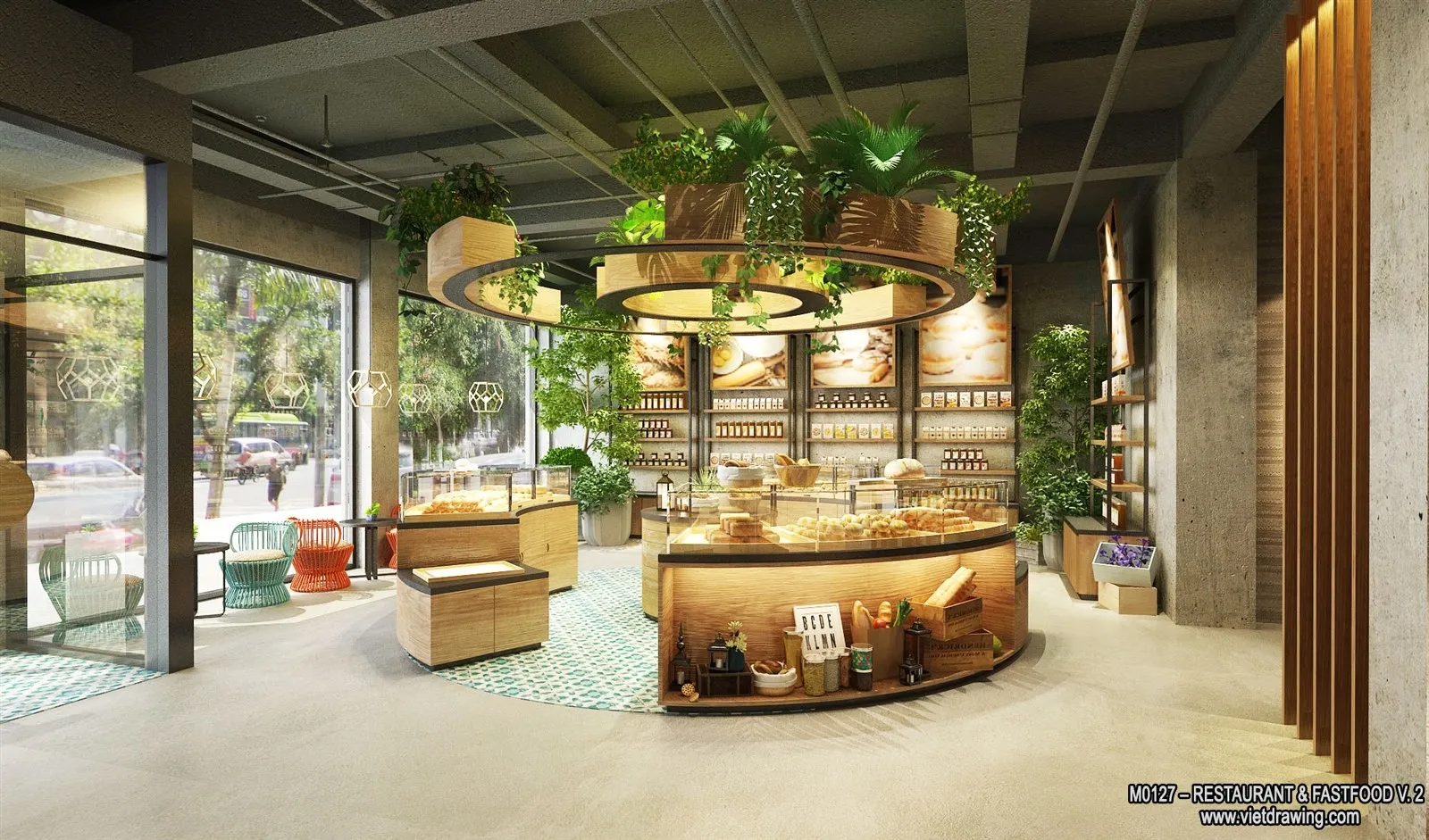 Restaurant - Fastfood - 3D Interior Scenes - 080