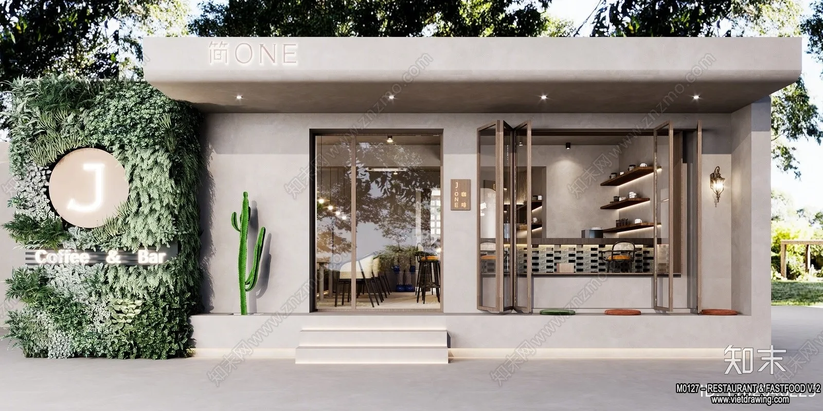 Restaurant - Fastfood - 3D Interior Scenes - 082