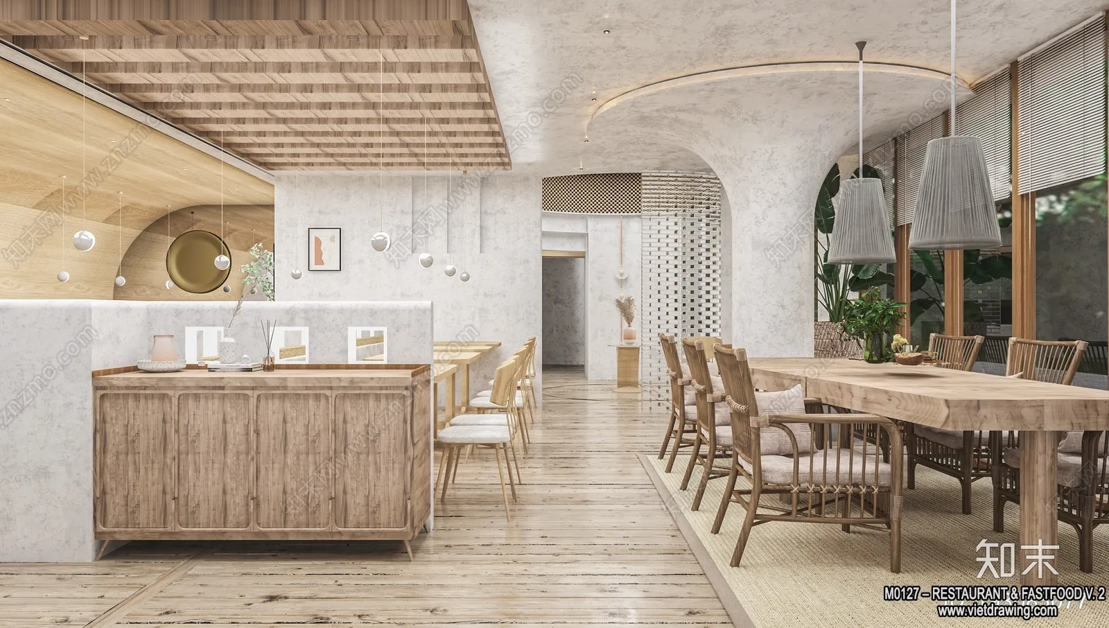 Restaurant - Fastfood - 3D Interior Scenes - 083