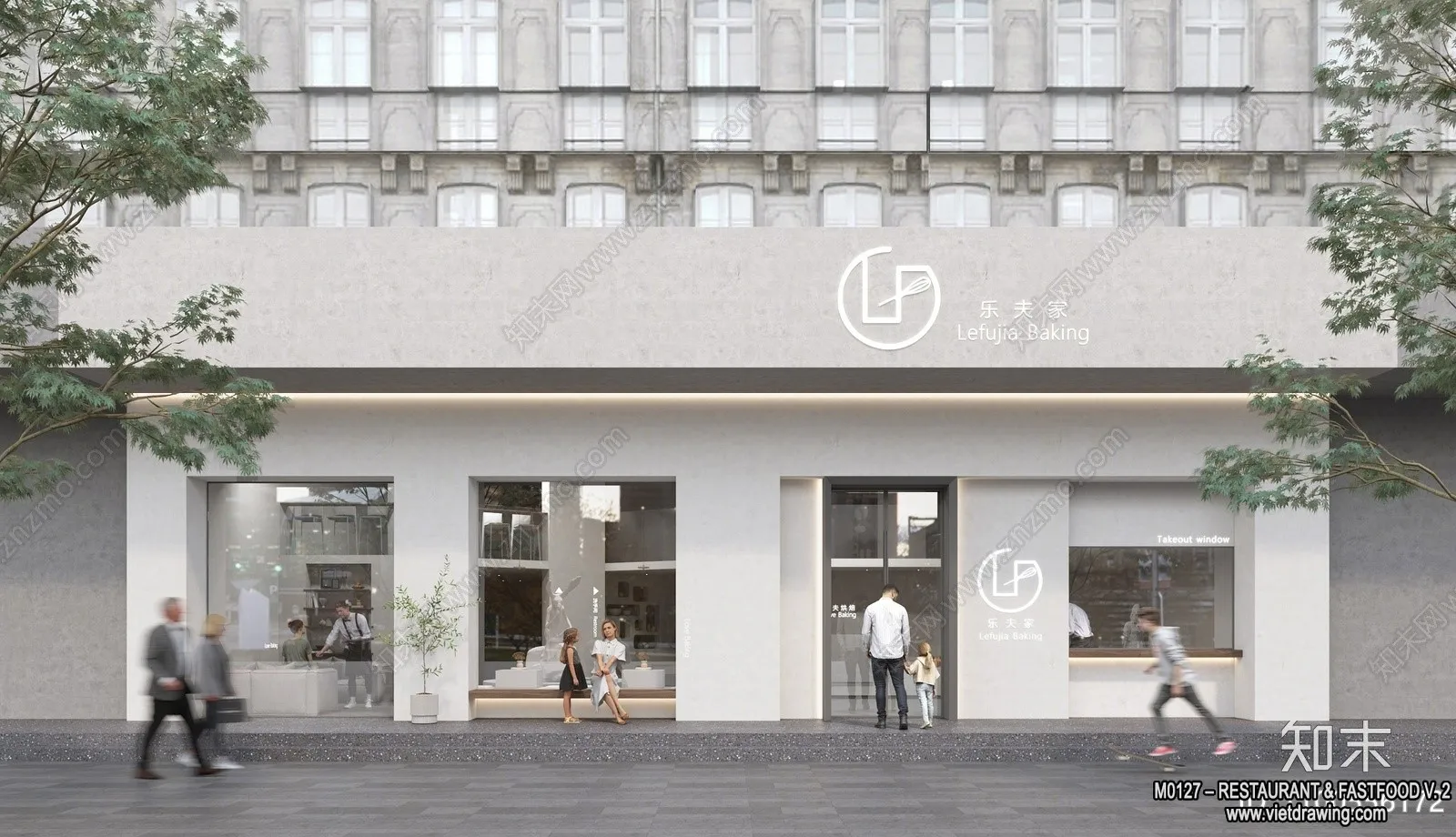 Restaurant - Fastfood - 3D Interior Scenes - 084