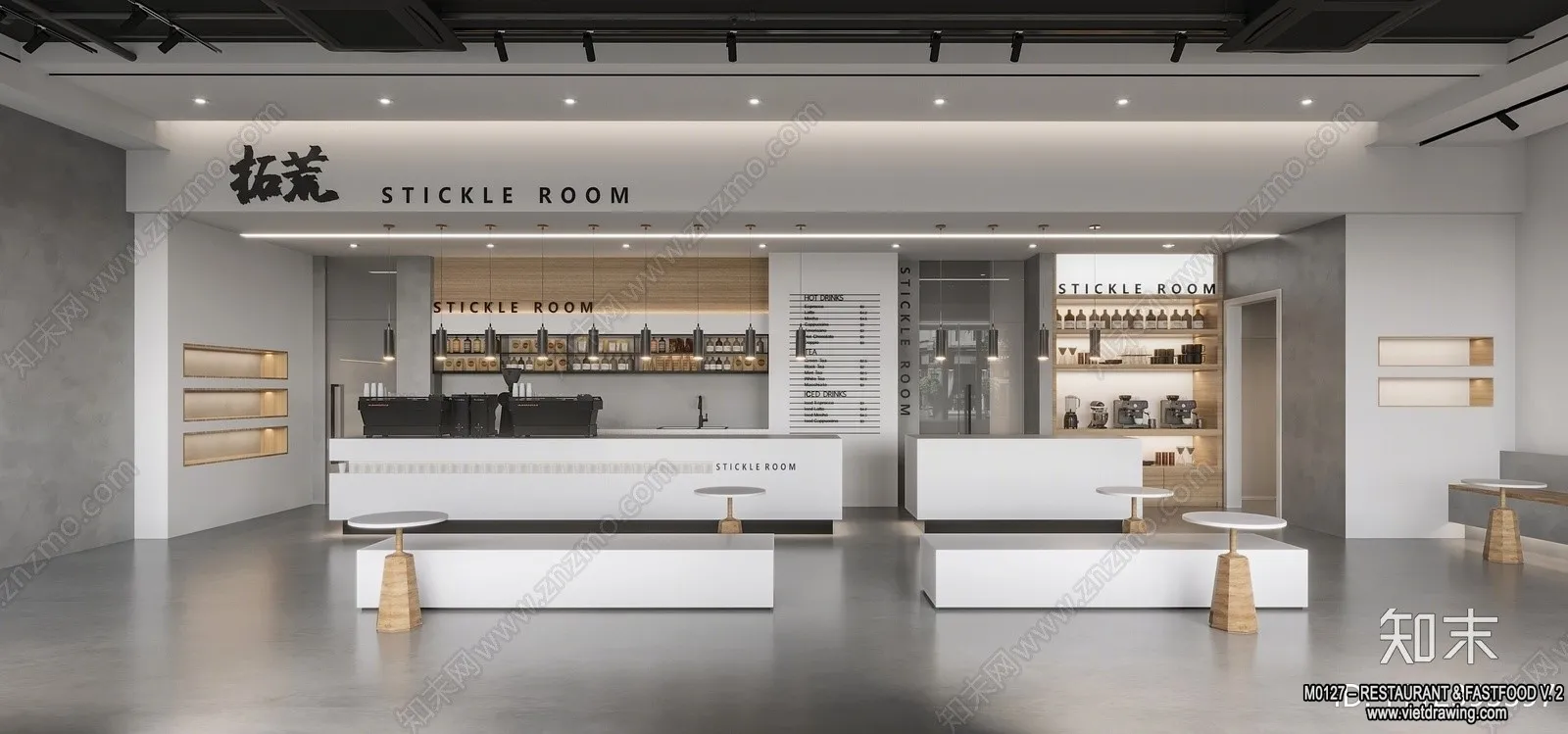 Restaurant - Fastfood - 3D Interior Scenes - 108