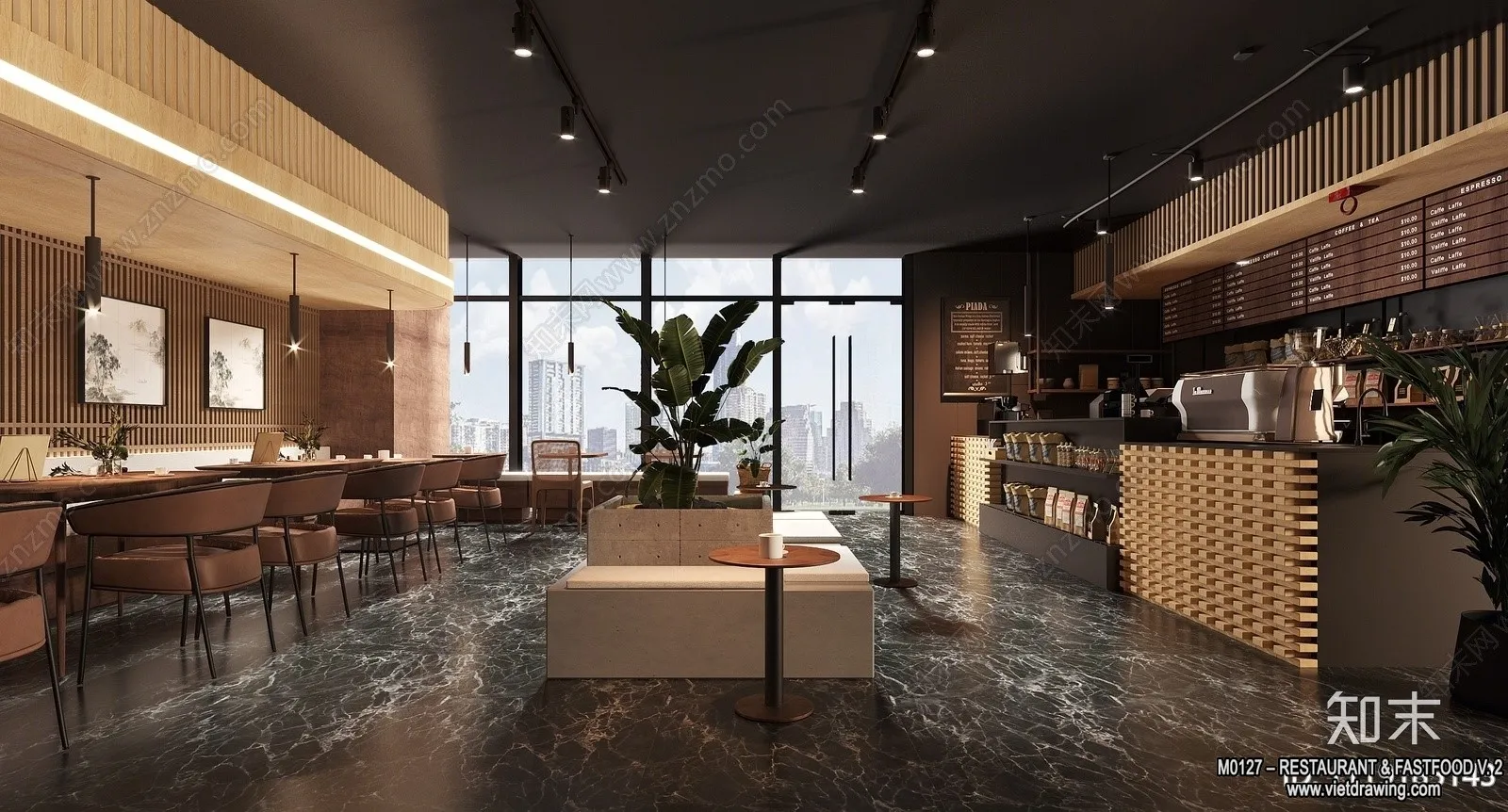 Restaurant - Fastfood - 3D Interior Scenes - 111