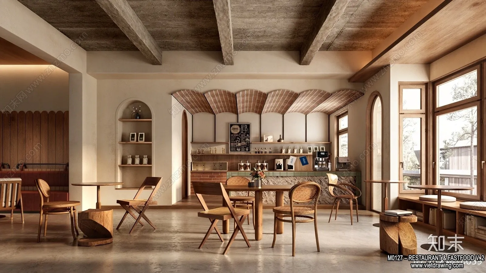 Restaurant - Fastfood - 3D Interior Scenes - 118